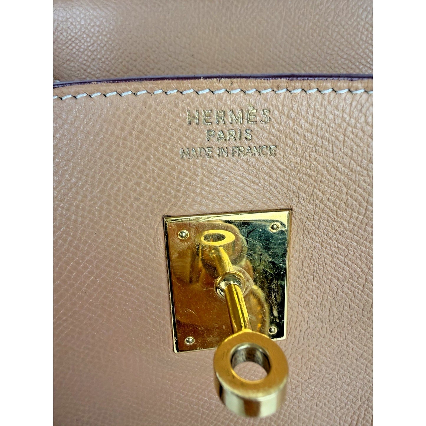 Hermès Birkin 40 Handbag Vintage in Gold Togo Leather 1999 C-7