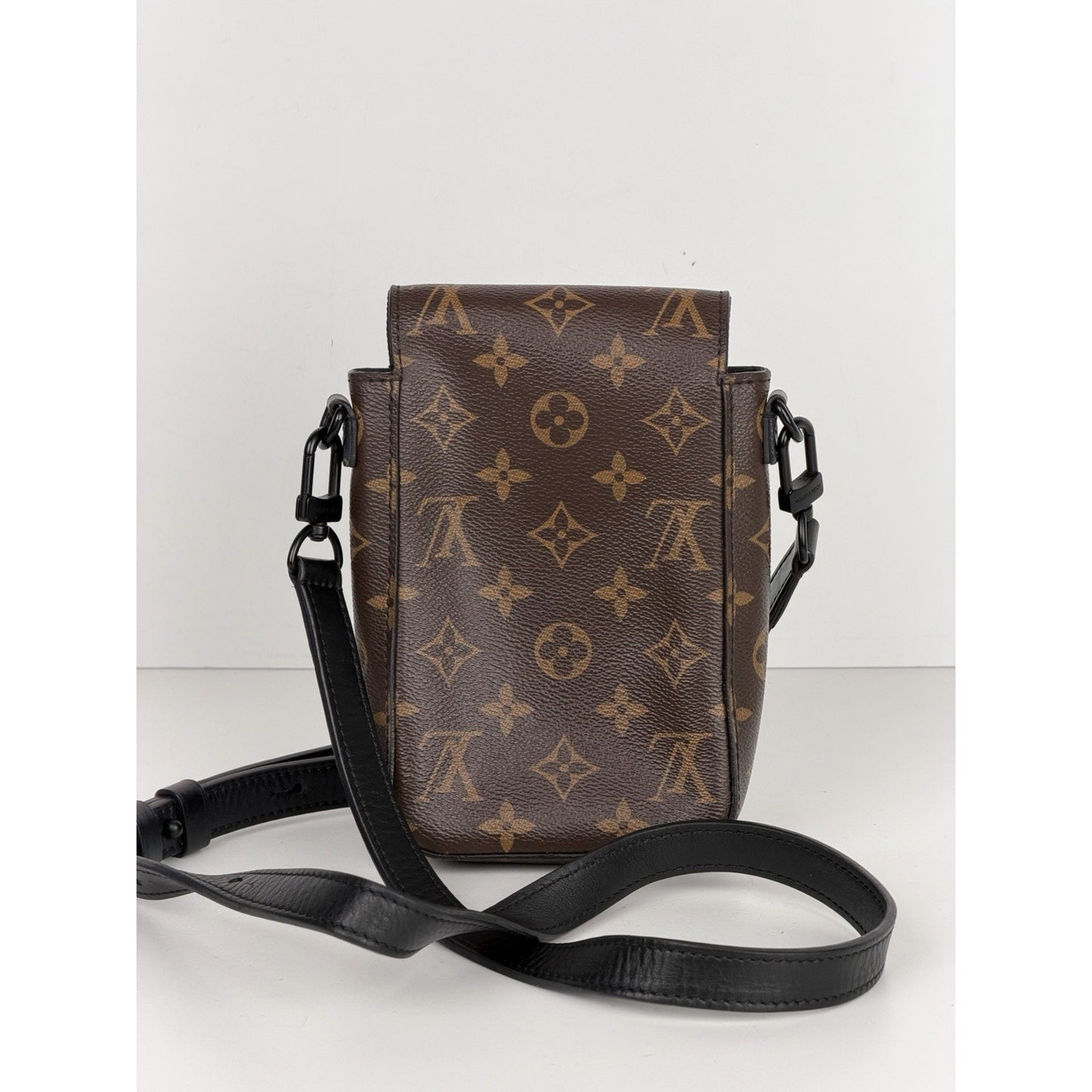 Louis Vuitton Crossbody S Lock Brown Monogram Coated Canvas NFC D5