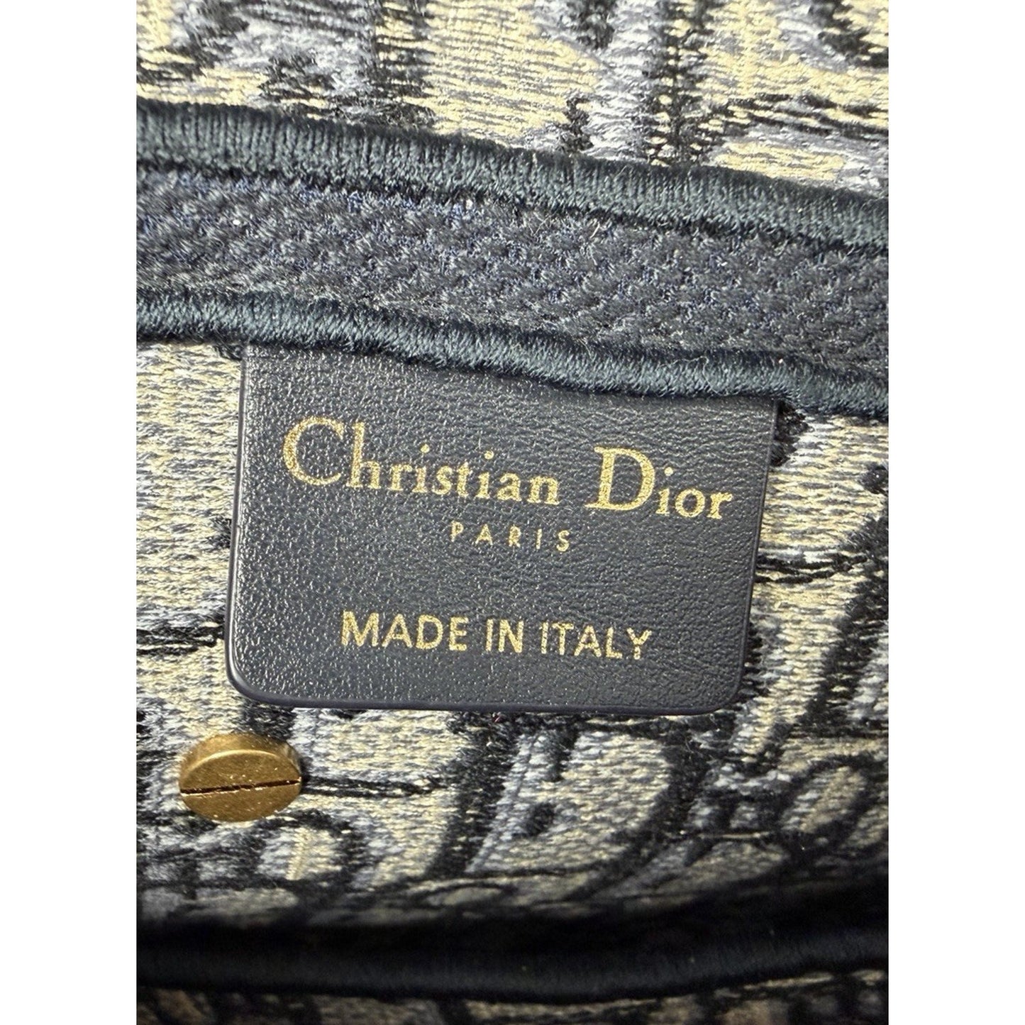 Christian Dior Embroidered Saddle Bag Blue Dior Oblique Monogram Canvas 2024 B4