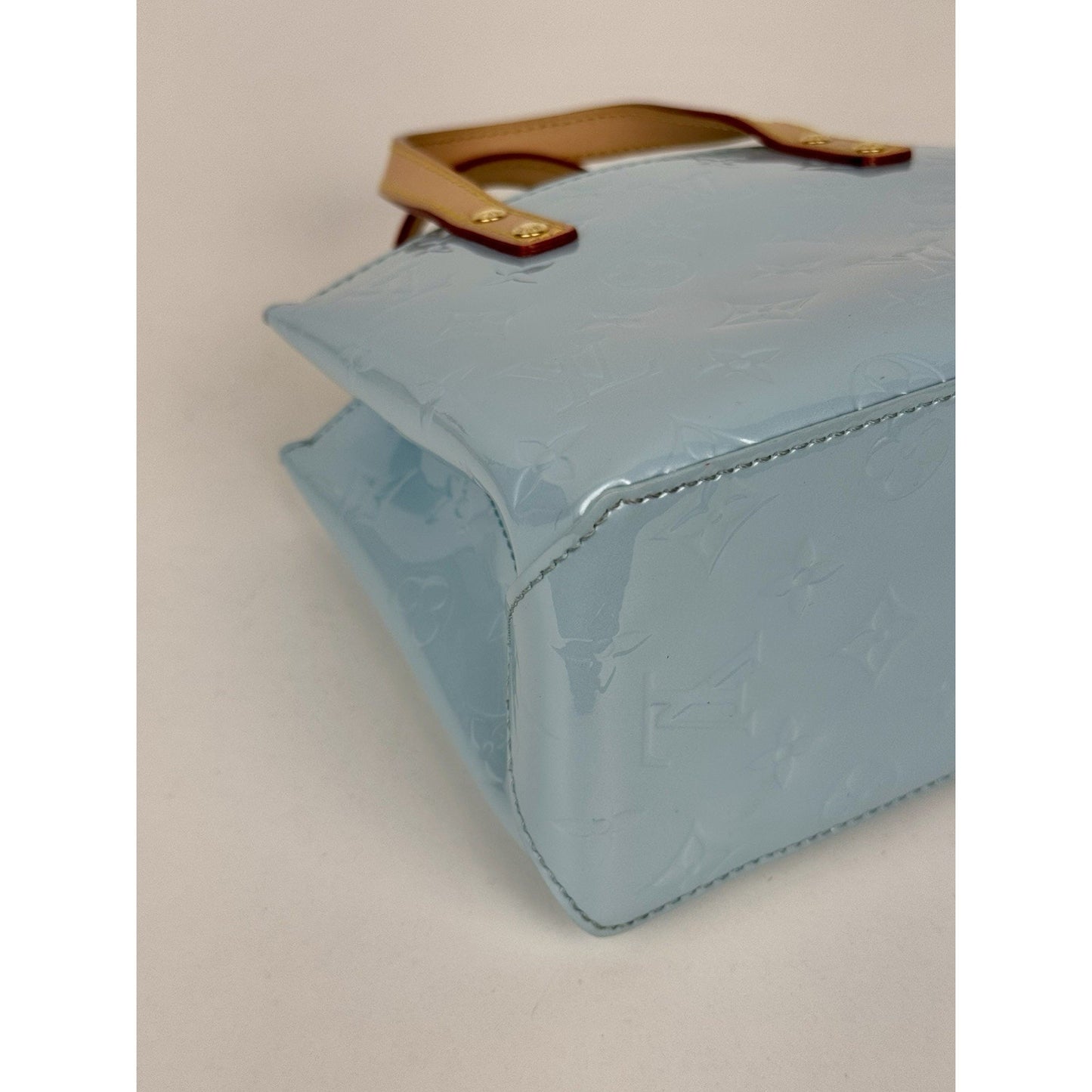 Louis Vuitton Reade PM NM Sky Blue Vernis Leather Tote