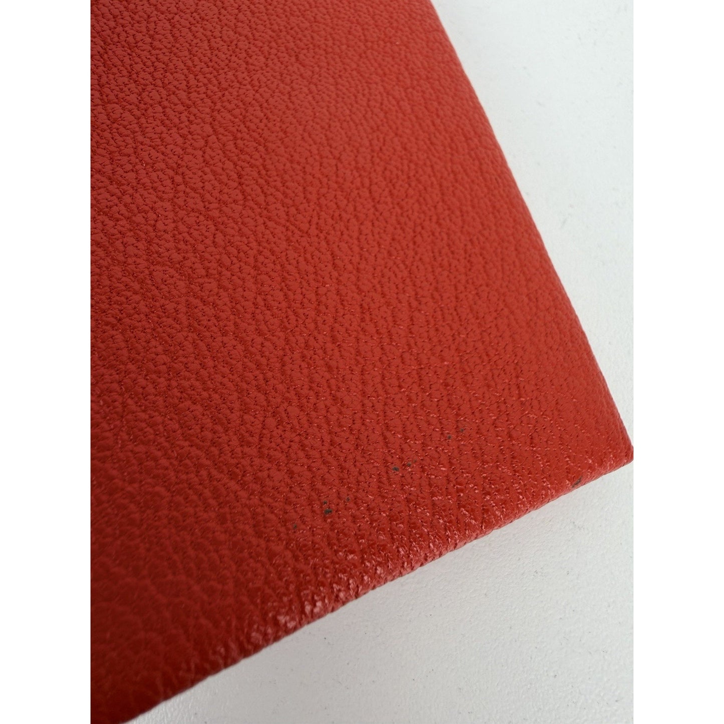 Hermes Chevre Mysore Calvi Red Card Case in Grained Leather 2021