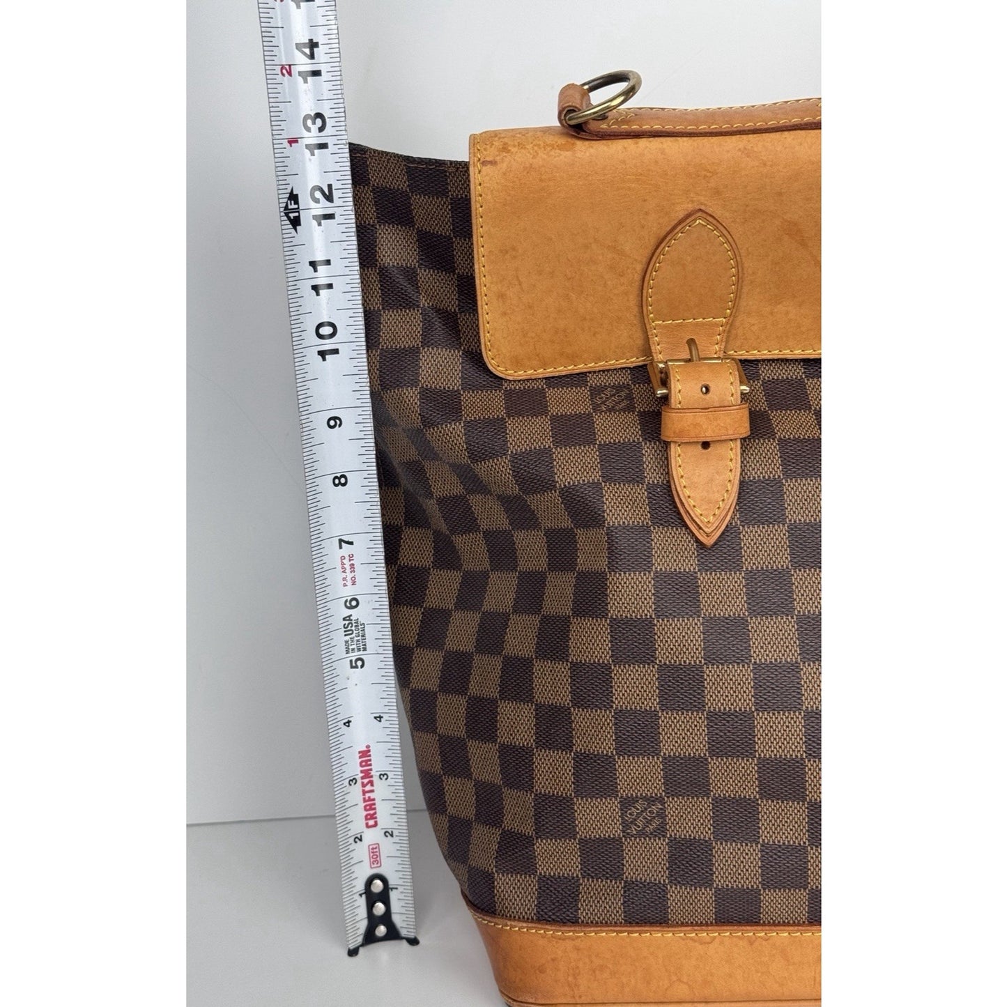 Louis Vuitton Damier Ebene Clipper Travel Bag Brown Canvas Lim Ed 1996 S