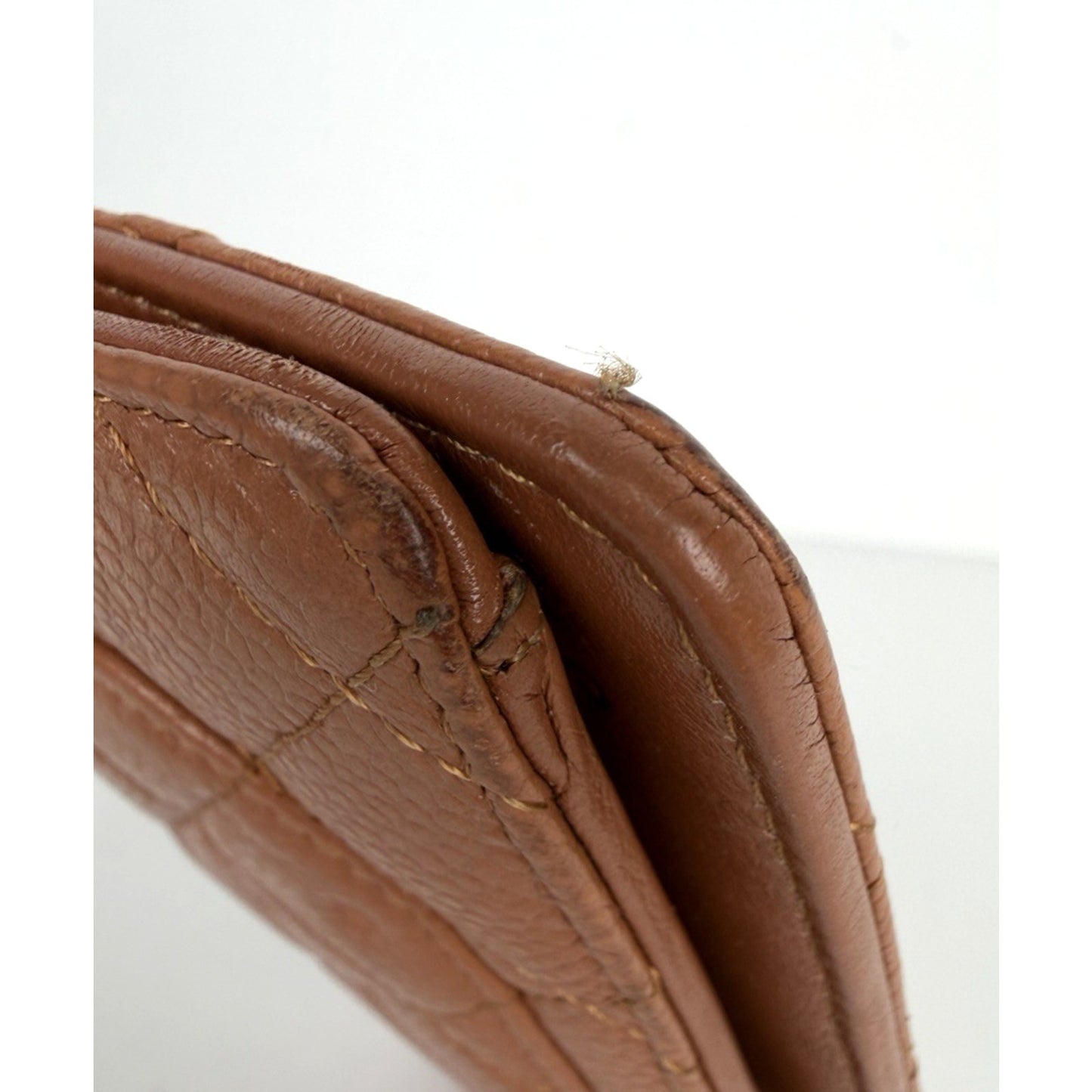 Chanel L-Yen Wallet Quilted Caviar in Caramel Leather 2011
