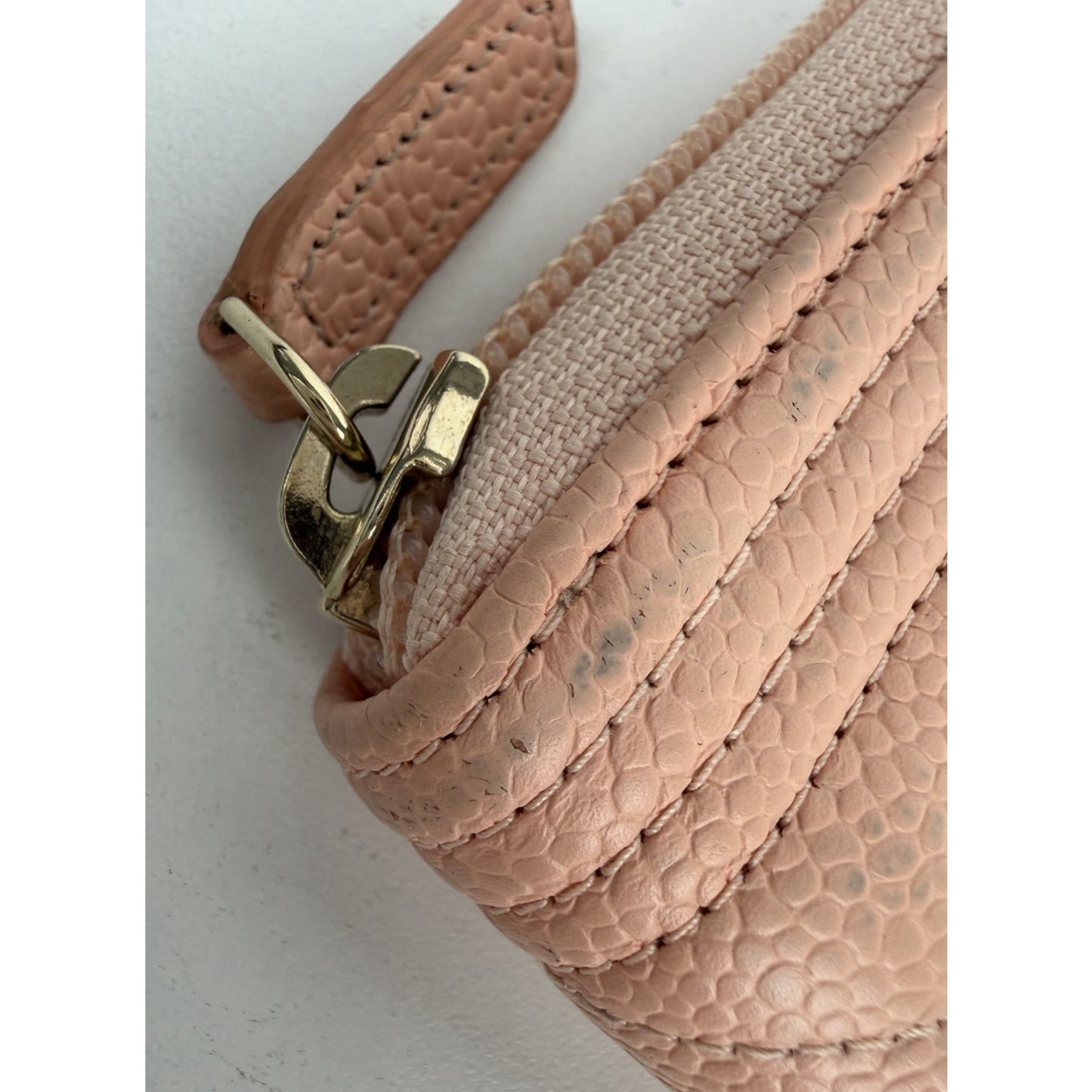 Chanel Boy Zip Around Wallet Pink Caviar Leather & Gold-tone Hardware 2019 K2