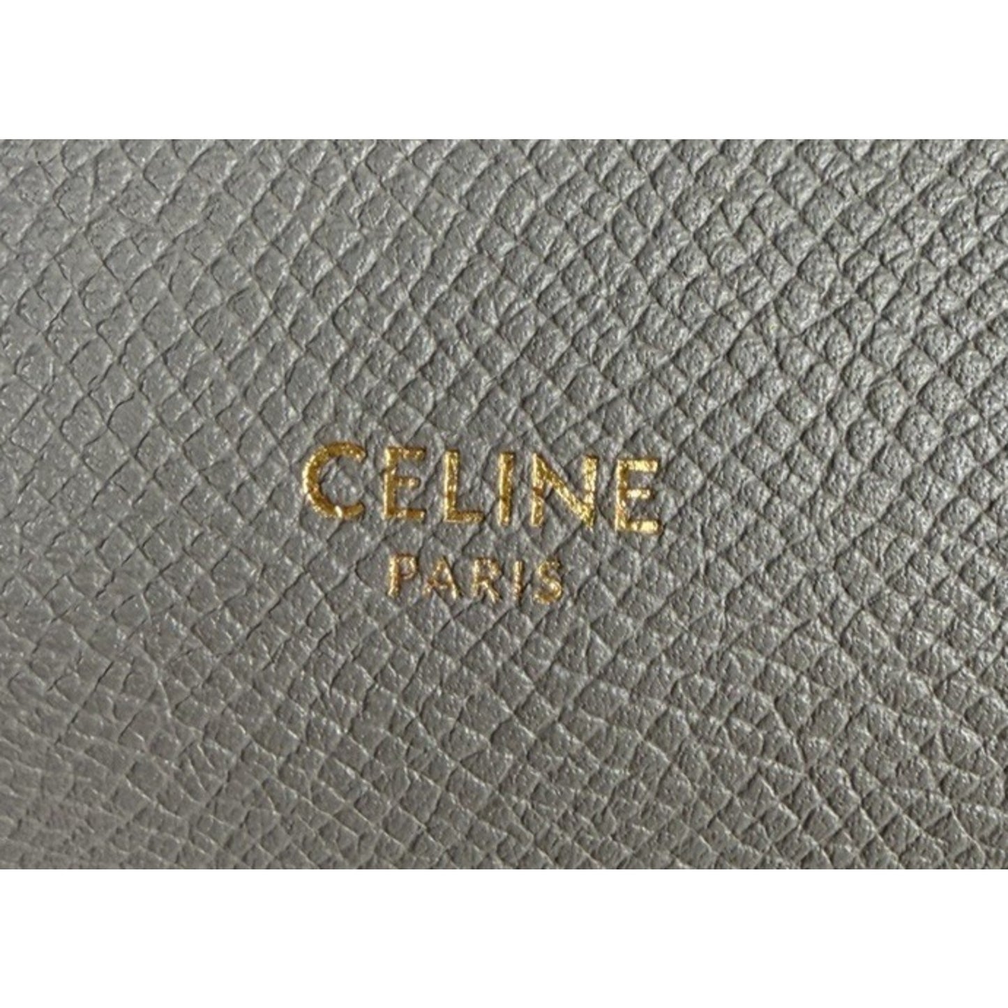 Celine Belt Micro Bag in Grey Grained Calfskin Leather by Phoebe Philo S-07