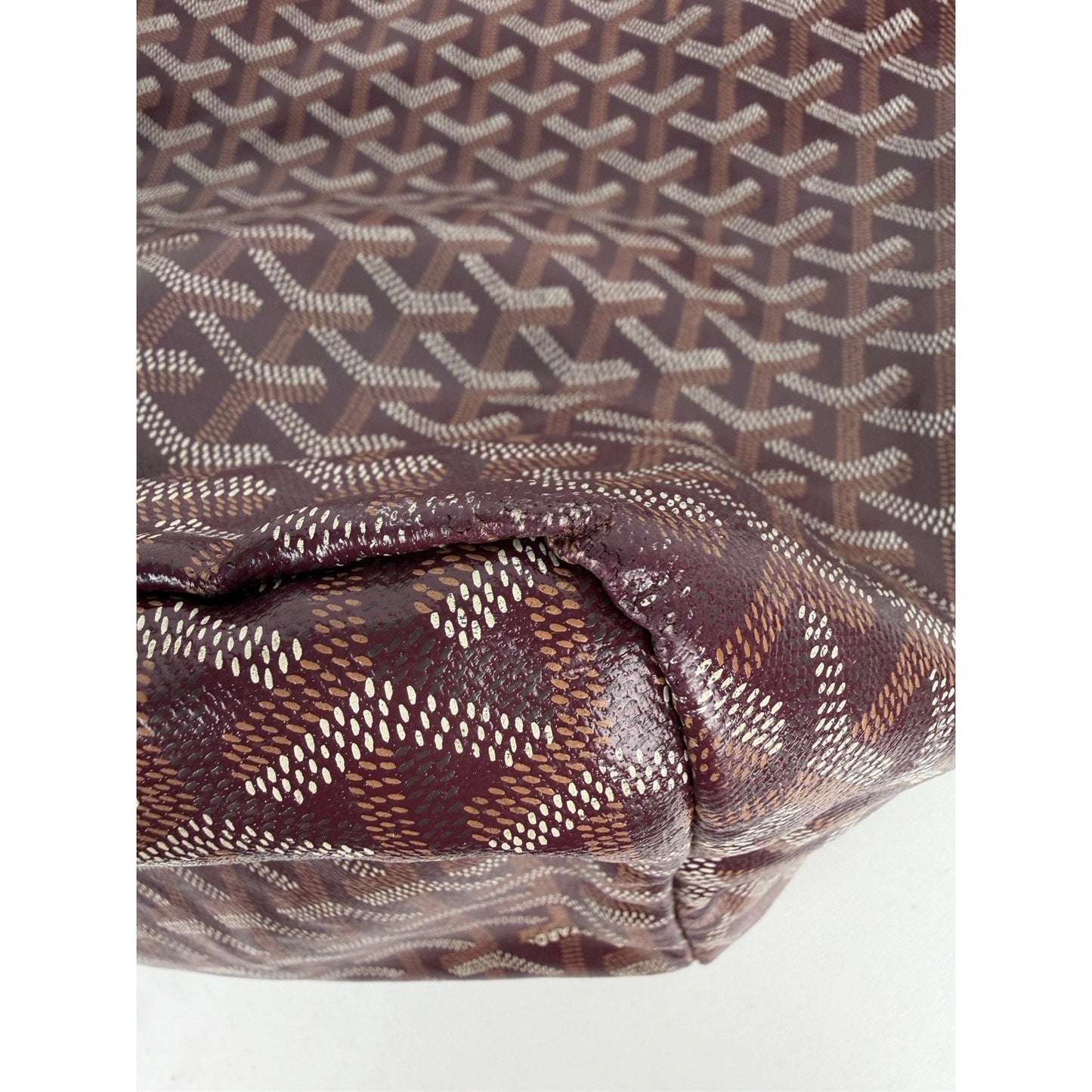 Goyard Saint Louis Tote Bag GM in Burgundy Goyardine Coated Canvas B-4