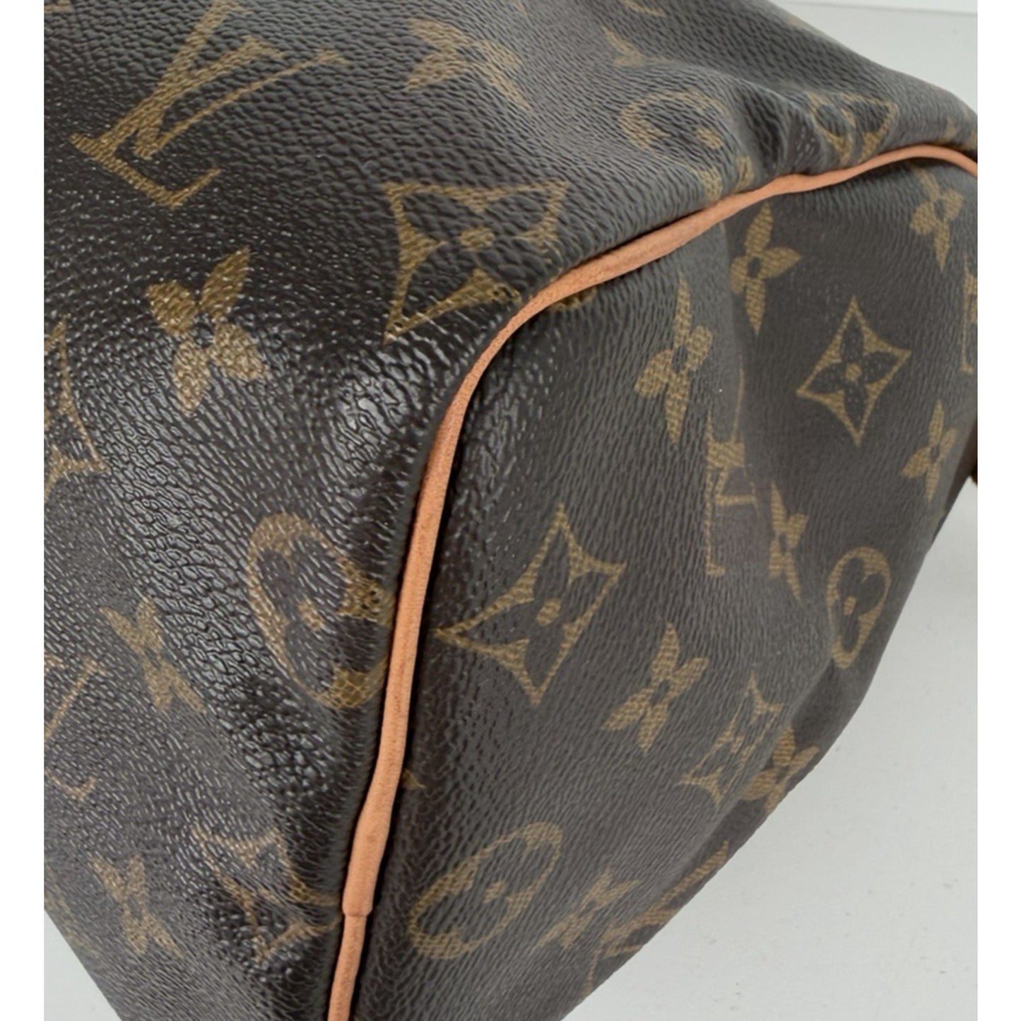 Louis Vuitton Speedy 25 Bag in Brown Coated Canvas Monogram 2019 E-1