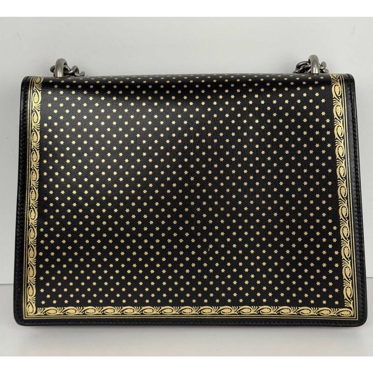 Gucci x Sega Dionysus Shoulder Bag Medium in Black Calfskin Leather S09