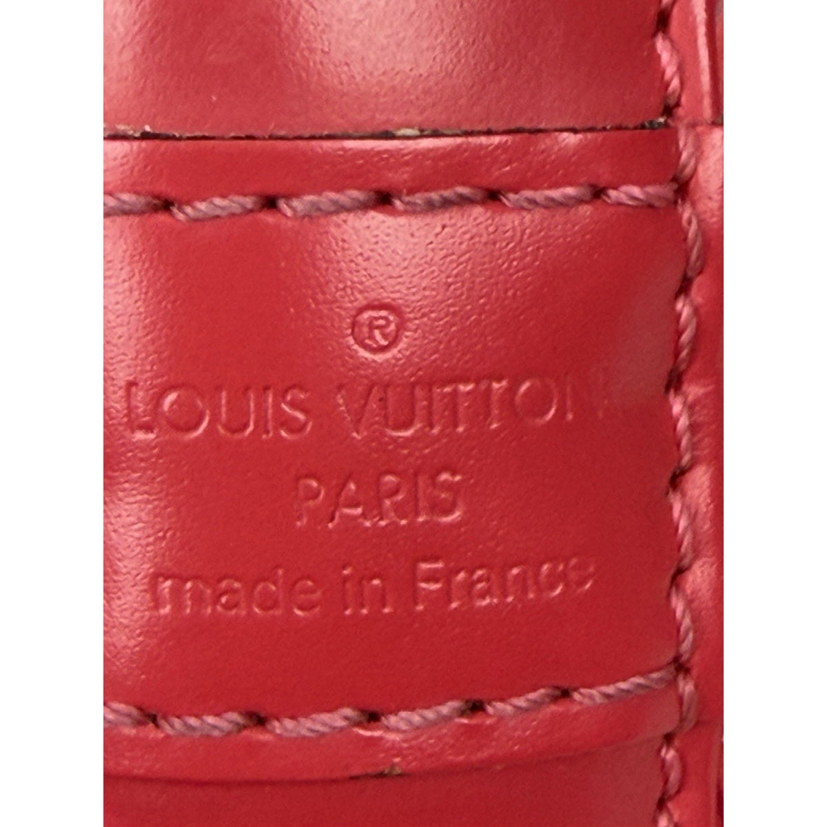 Louis Vuitton Alma BB Handbag in Red Epi Leather Silver-Tone Hardware 2015 F3
