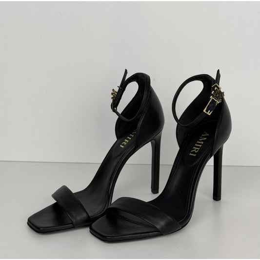AMIRI Women's MA High Heel Sandals in Black Leather 36EU (5.5 US)