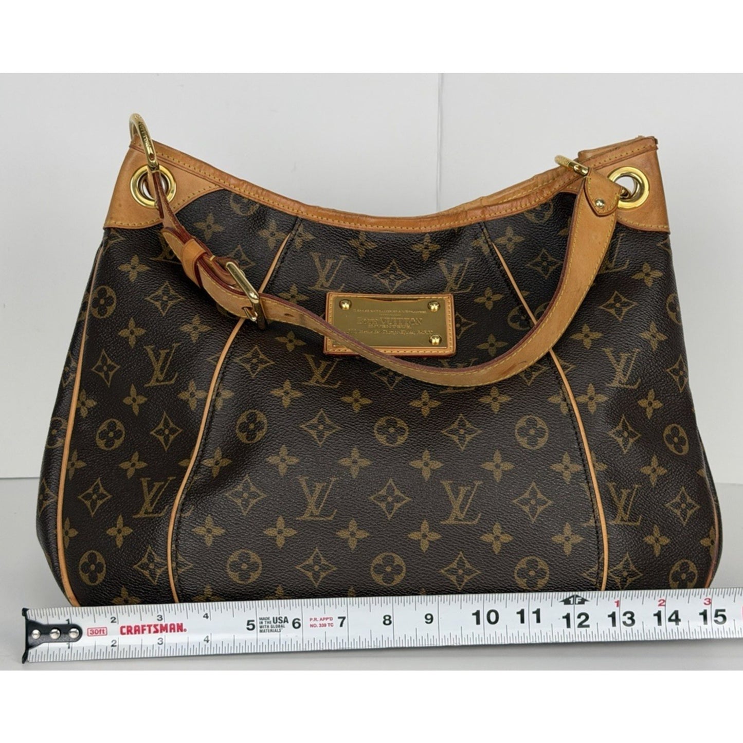 Louis Vuitton Monogram Galliera PM Hobo Bag in Brown Canvas S08