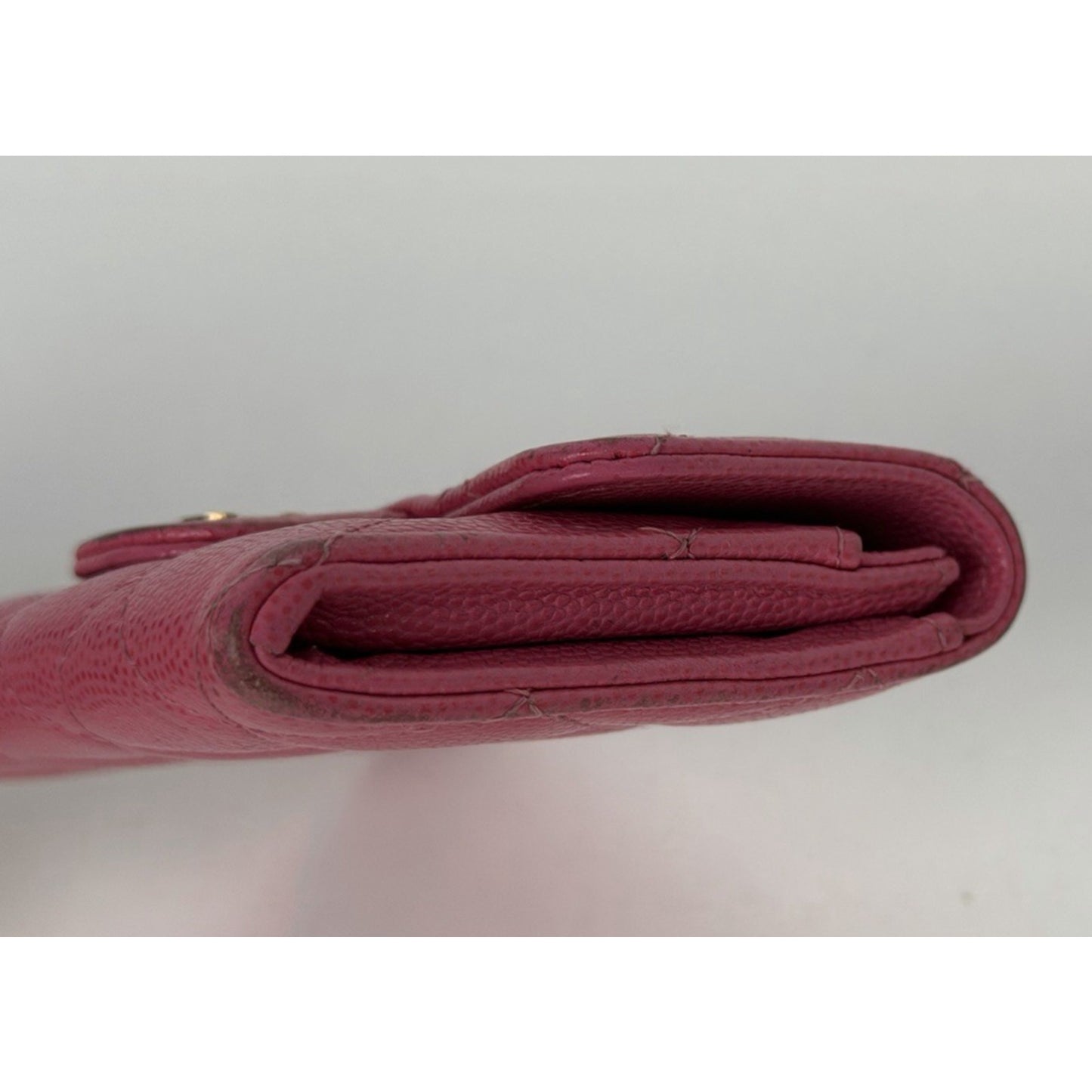 Chanel Caviar Pink Quilted Leather Flap Card Holder Wallet 2018-2019
