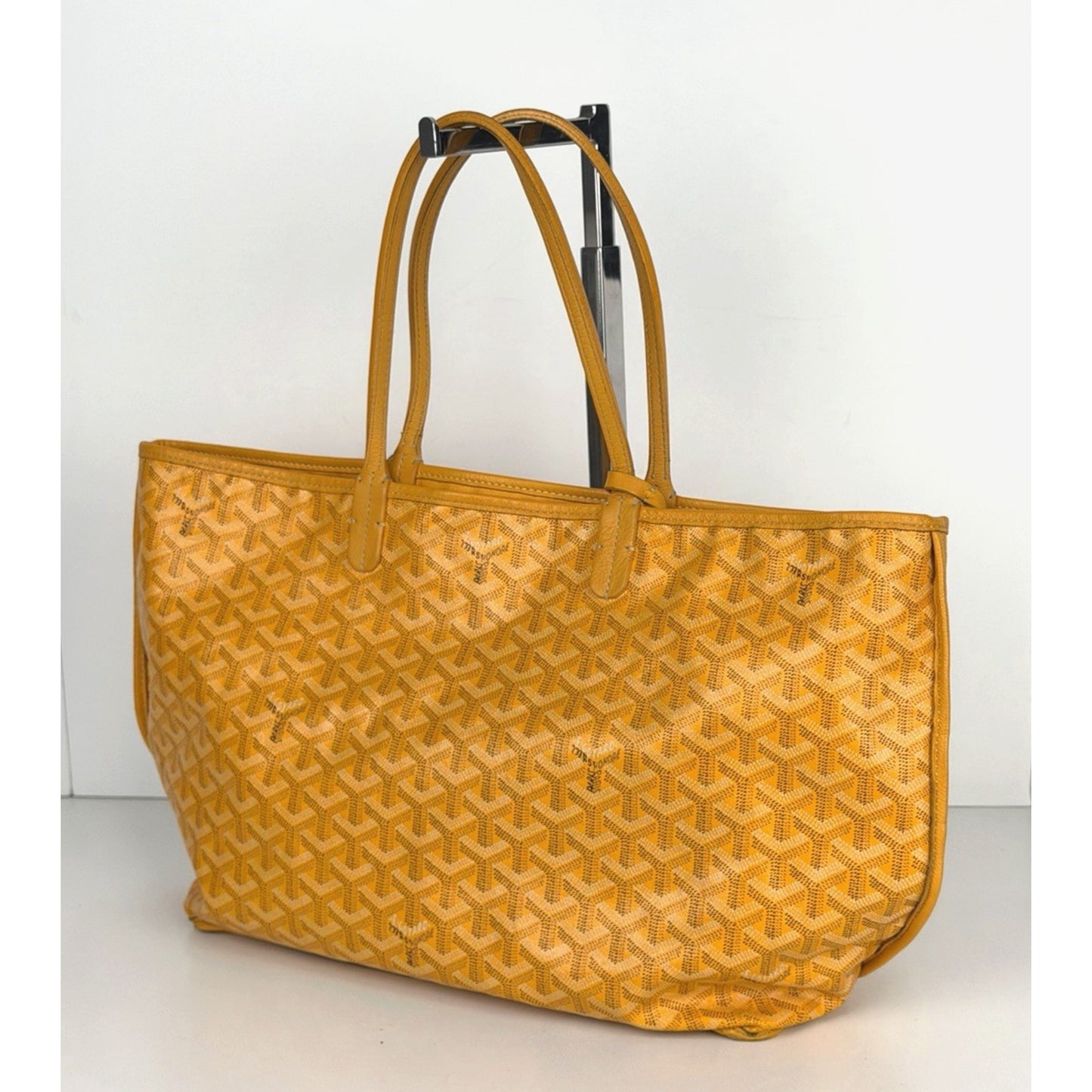 Goyard Saint Louis PM Tote Bag in Sunflower Yellow Goyardine Coated Canvas S