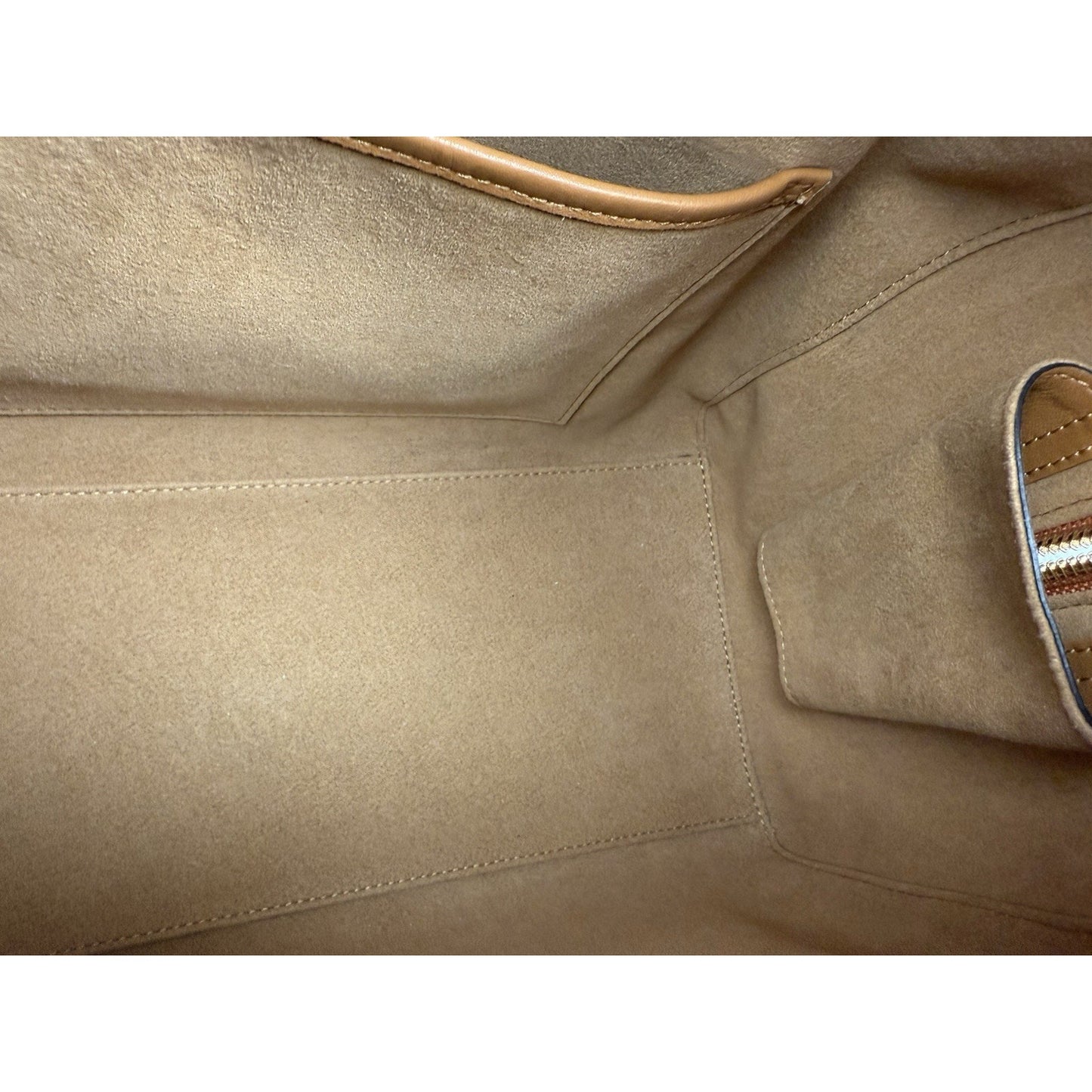 MCM Visetos Cognac Boston Satchel Handbag