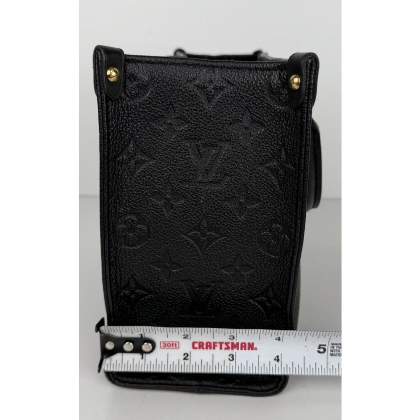 Louis Vuitton OnTheGo PM Bag in Back Debossed Monogram Empreinte Leather NFC C3