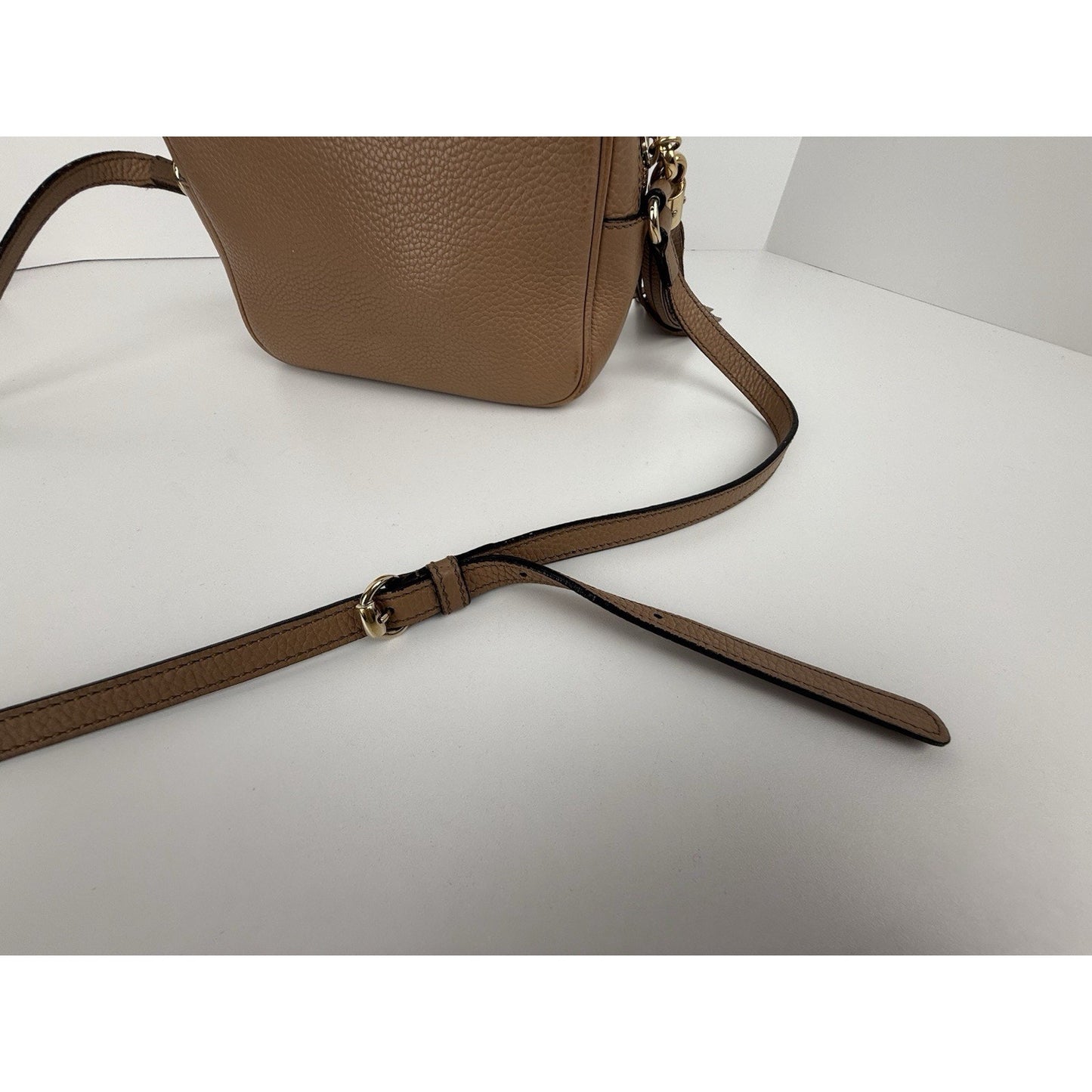 Gucci Soho Disco Shoulder Bag Beige