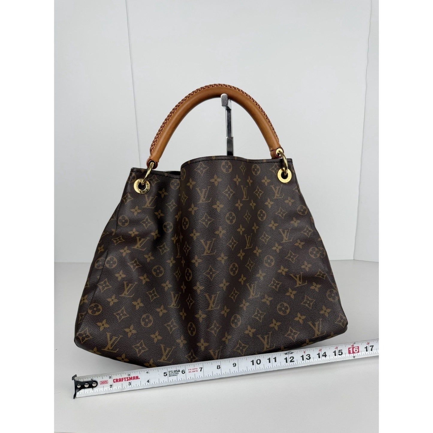 Louis Vuitton Artsy Shoulder MM Bag in Brown LV Monogram Coated Canvas 2010 C-5