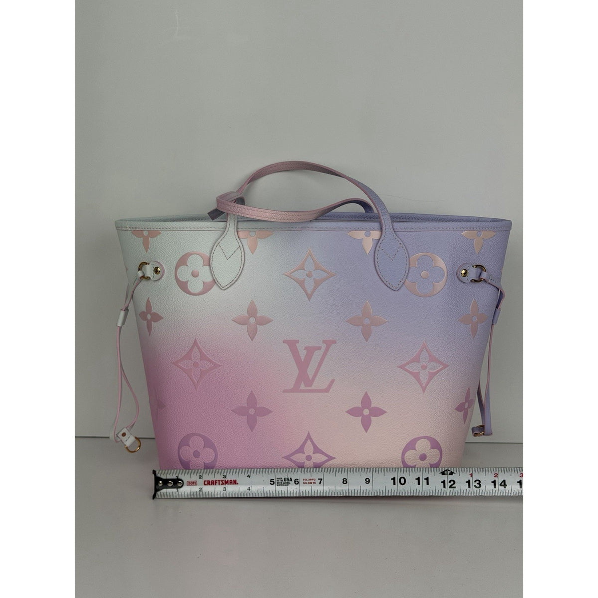 Louis Vuitton Spring in the City Neverfull Bag MM Sunrise Pastel Canvas NFC C5