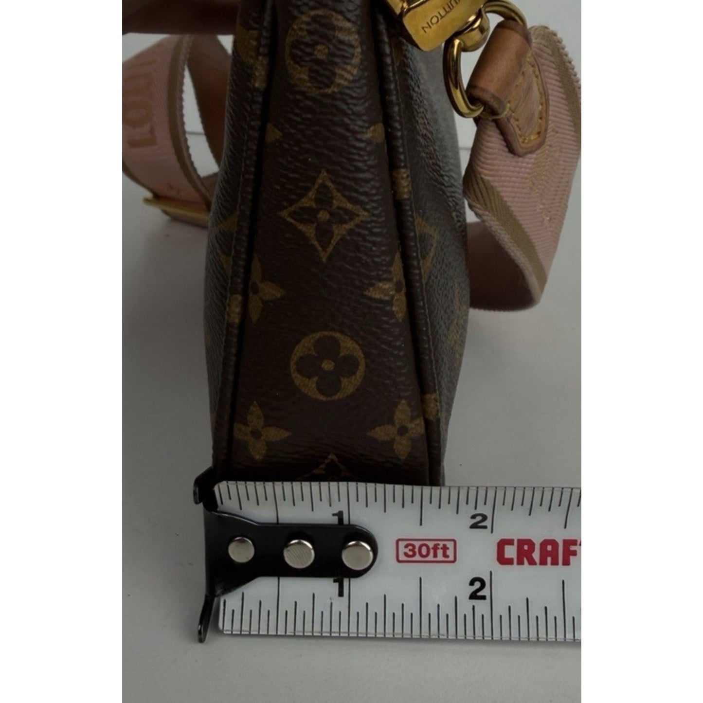 Louis Vuitton Multi Pochette Accessoires Bag in Brown Coated Canvas NFC S-08
