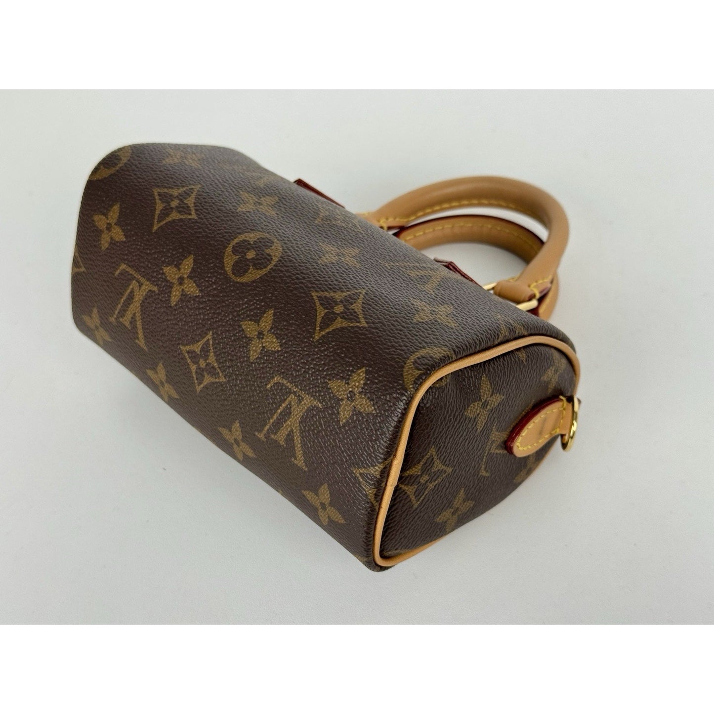 Louis Vuitton Nano Speedy Monogram Canvas Handbag