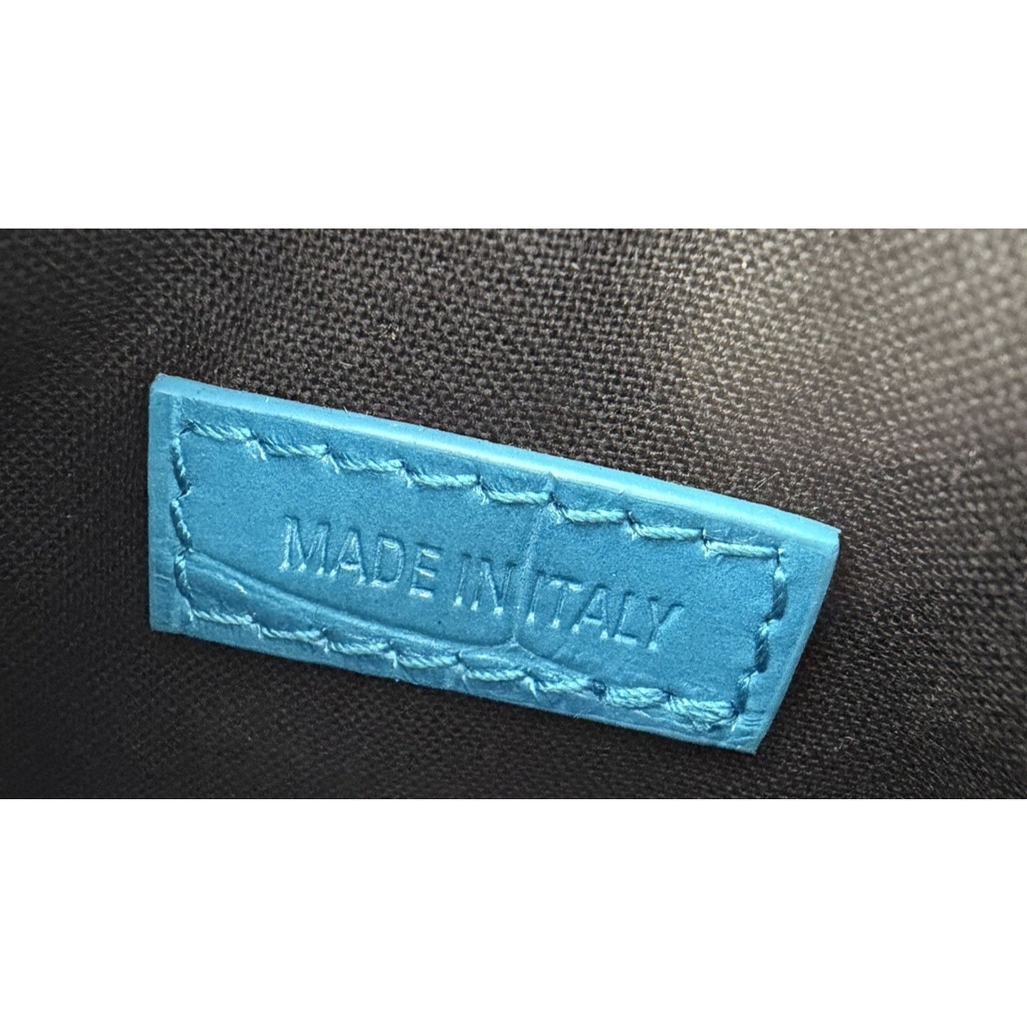 Balenciaga Le Cagole Coin Purse in Croc-Embossed Leather