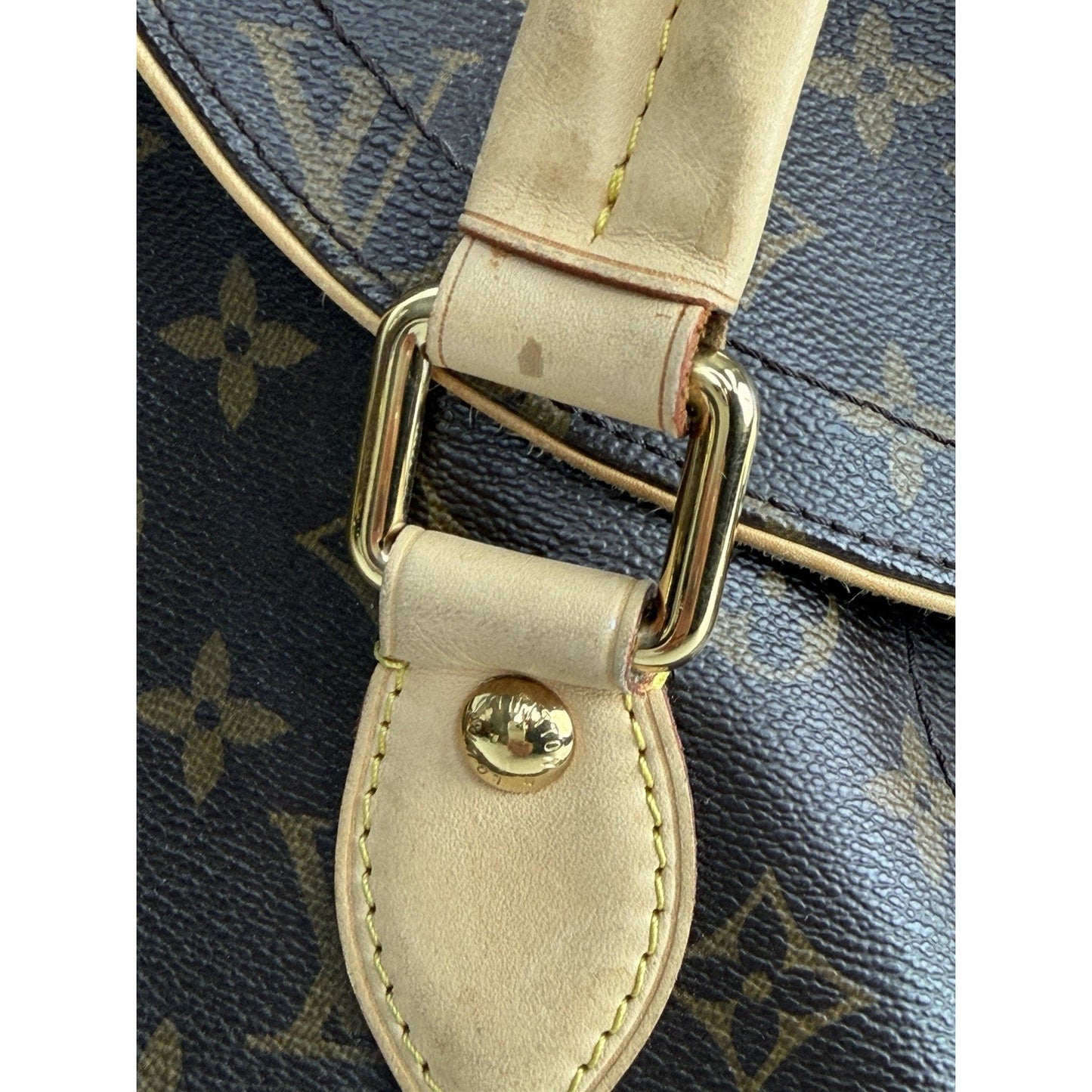 Louis Vuitton Monogram Beverly GM Bag in Brown Coated Canvas 2007 S