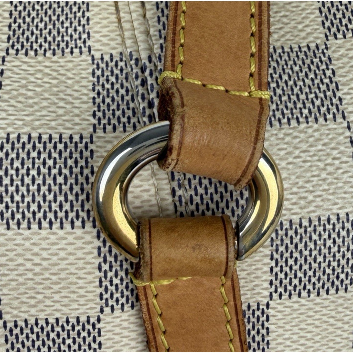 Louis Vuitton Totally MM Tote Bag in Damier Azur Coated Canvas 2013 S