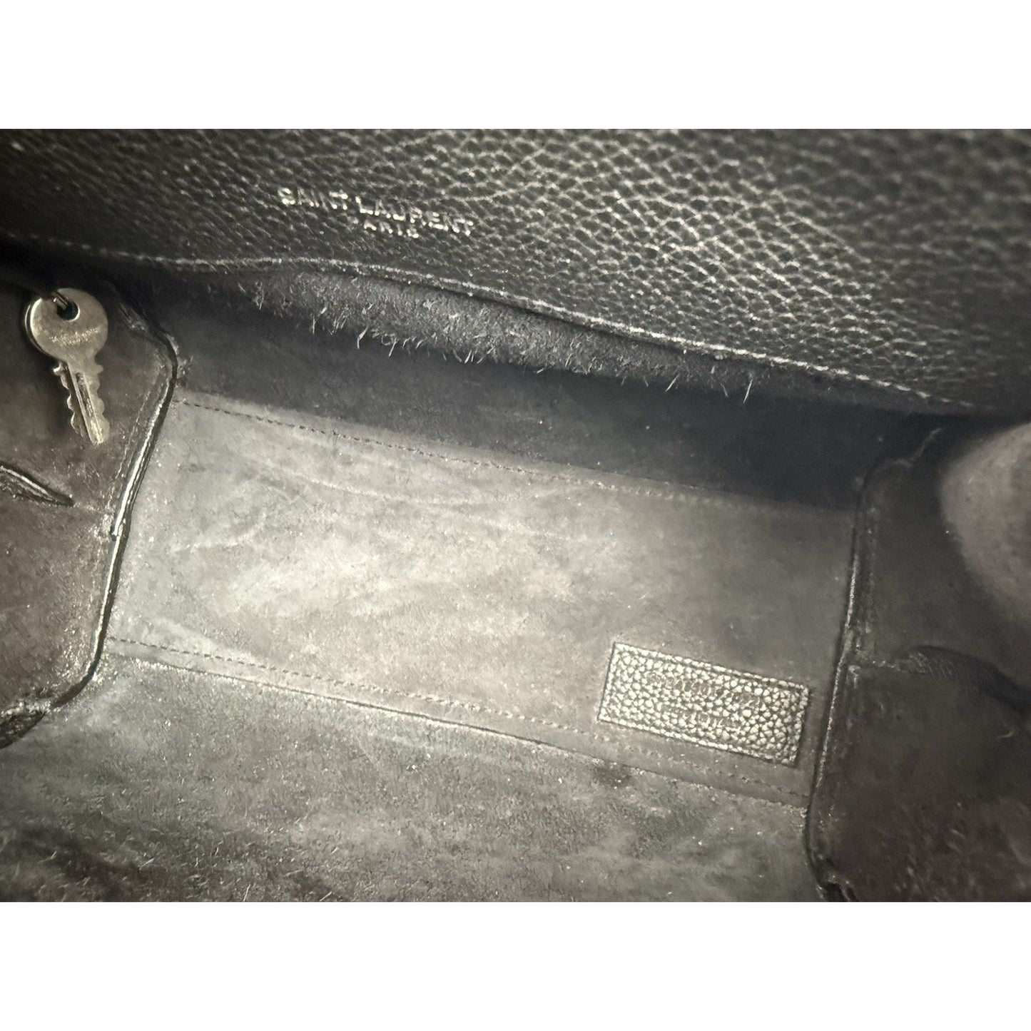 Saint Laurent Black Leather Sac De Jour Mini