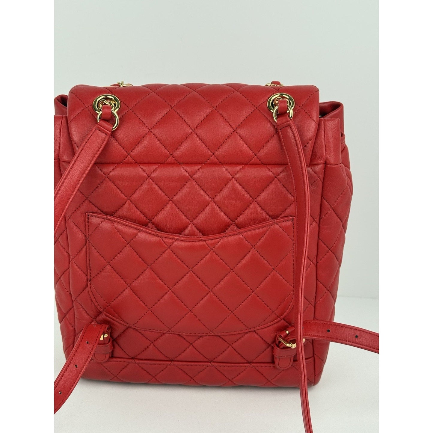 Chanel Urban Spirit Red Quilted Lambskin Leather Women's Backpack