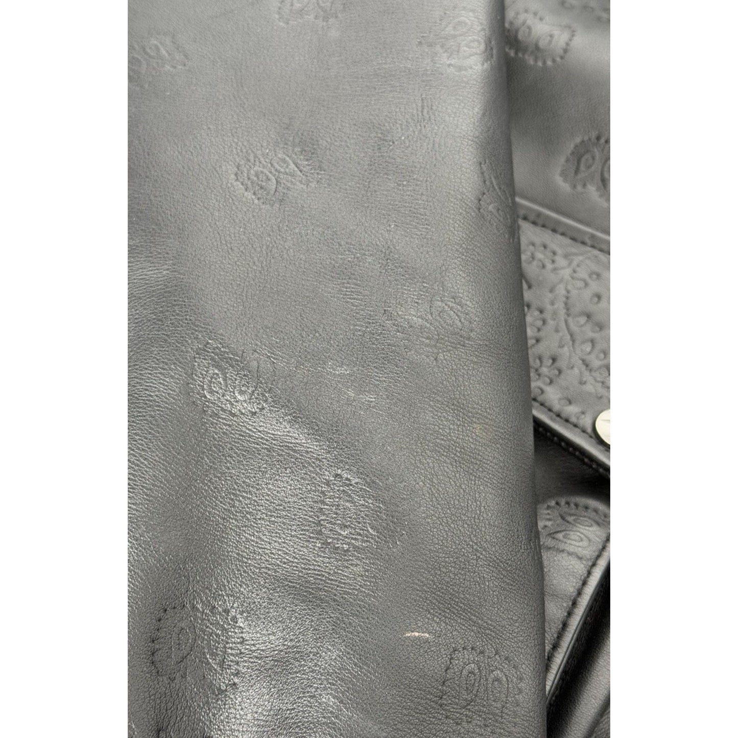Rhude Leather Embossed Suit Jacket in Black Leather Size M