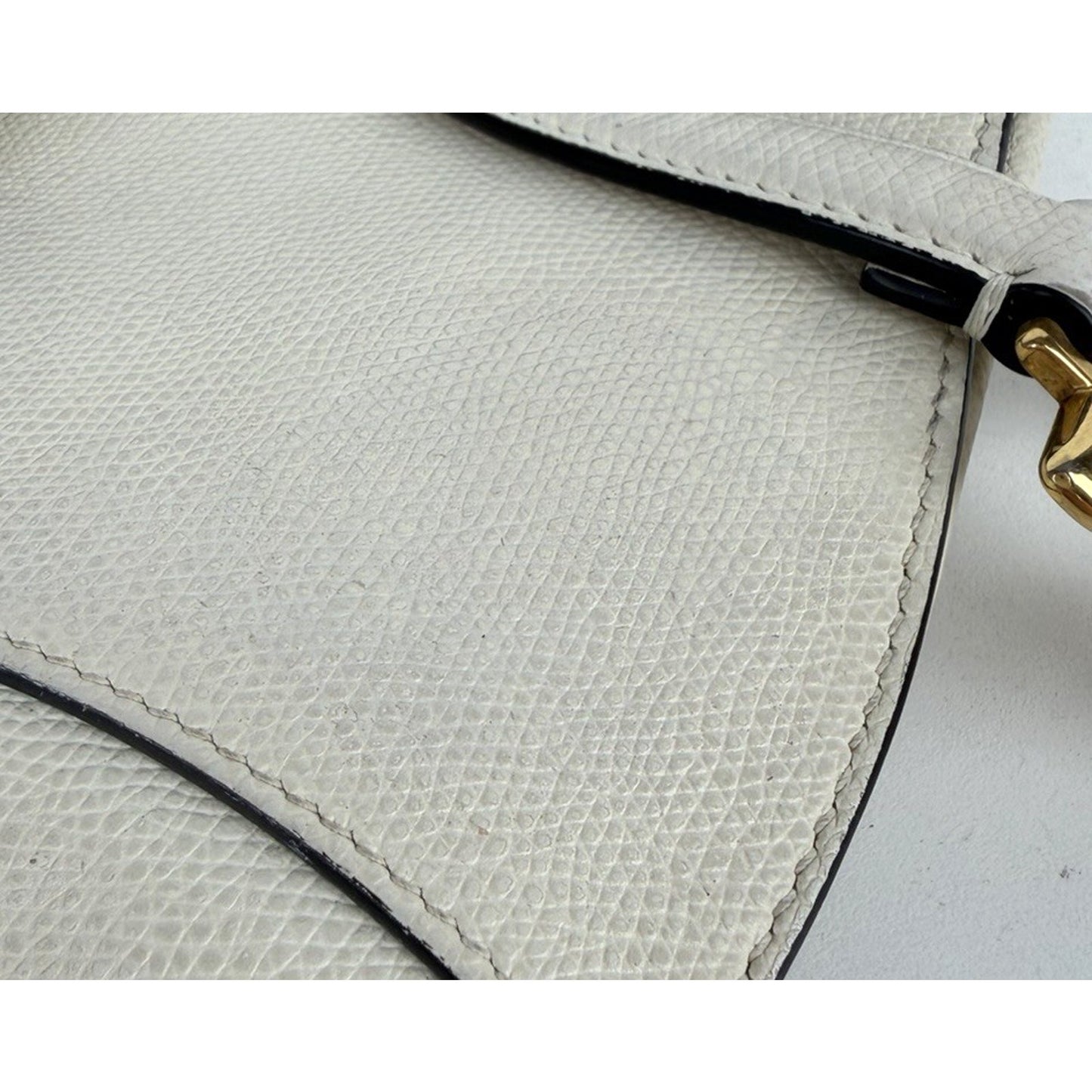 Christian Dior Saddle Bag in Latte Grained Calfskin Leather 2019 B-4