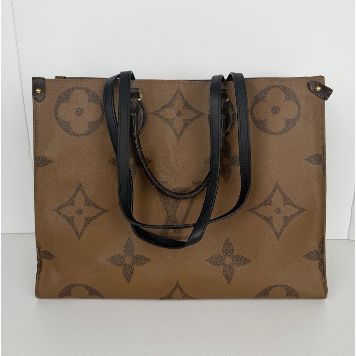 Louis Vuitton OnTheGo Tote Bag GM in Brown Reverse Monogram Canvas 2020 S