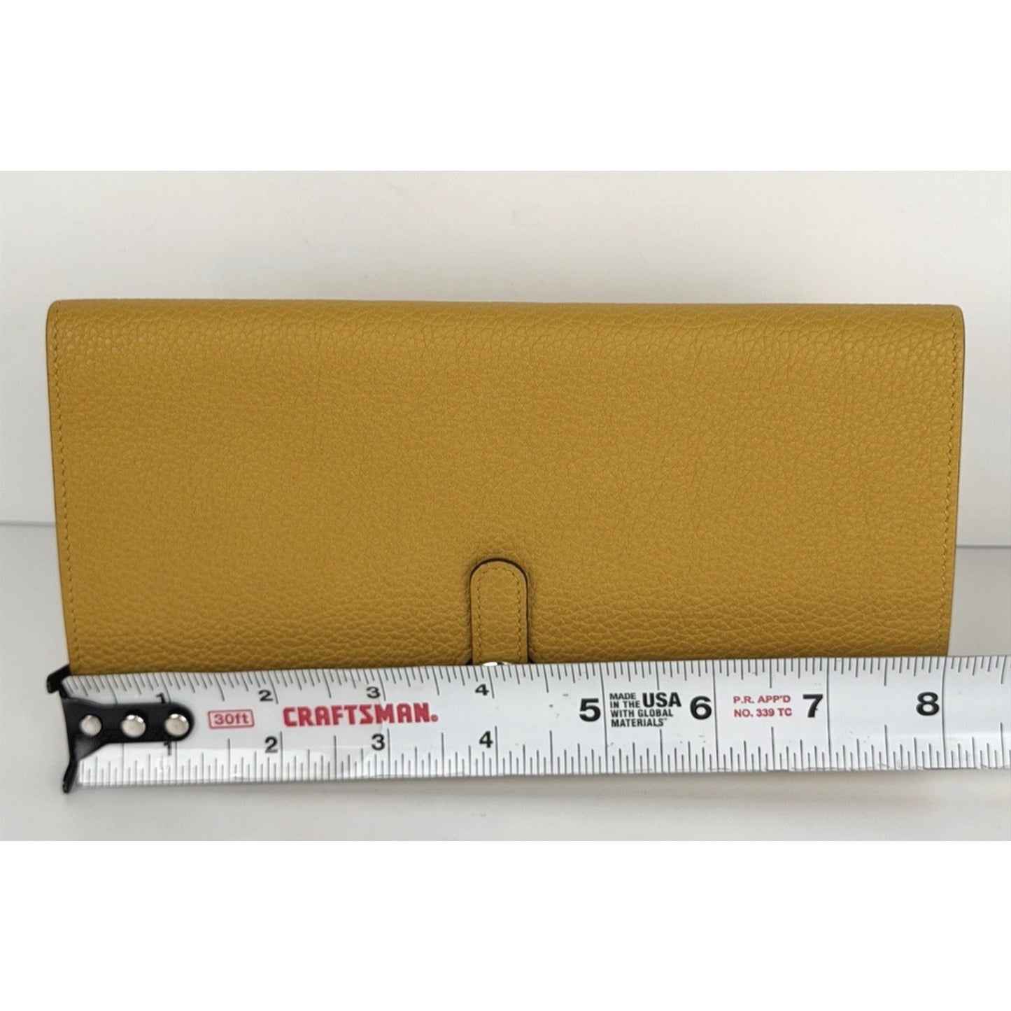 Hermes Togo Dogon Duo Wallet in Yellow Leather 2026
