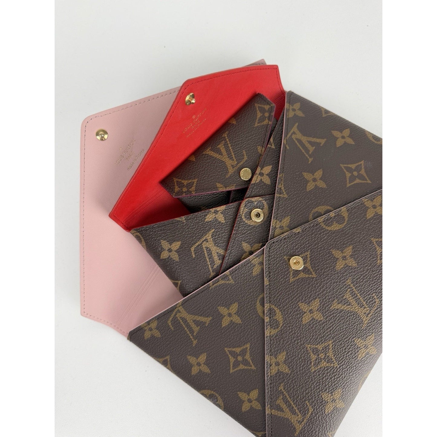 Louis Vuitton Kirigami Pochette Set in Brown Monogram Coated Canvas NFC K2
