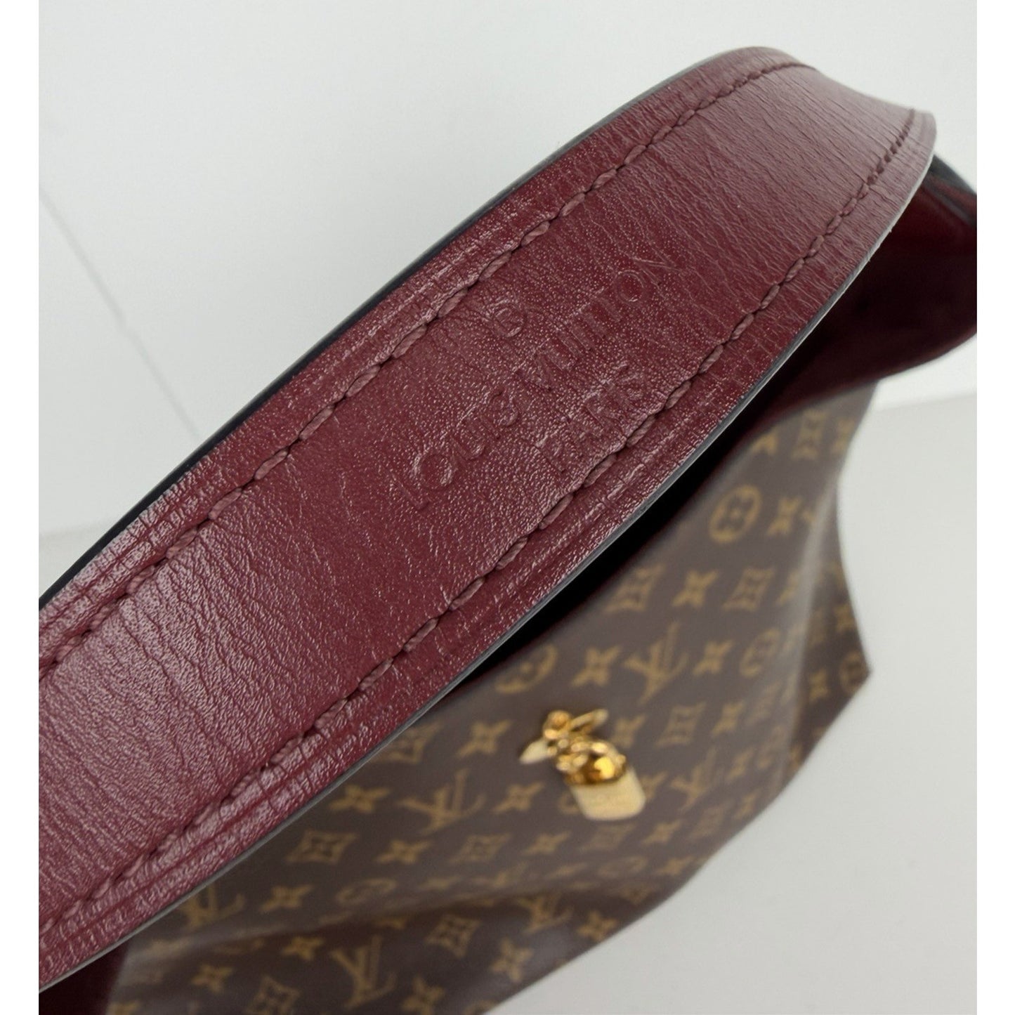 Louis Vuitton Flower Hobo Shoulder Bag in Brown Monogram Coated Canvas 2018 S