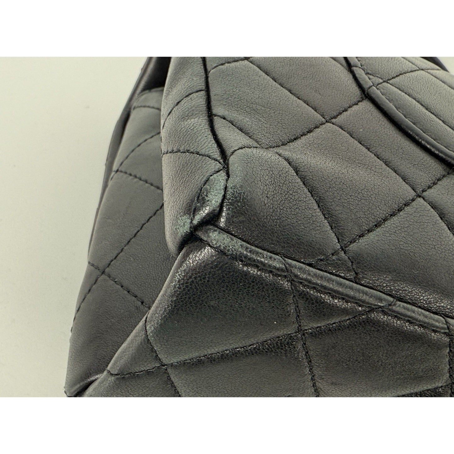 Chanel Timeless Classic Flap Medium Quilted Leather Shoulder Bag Black with Gold