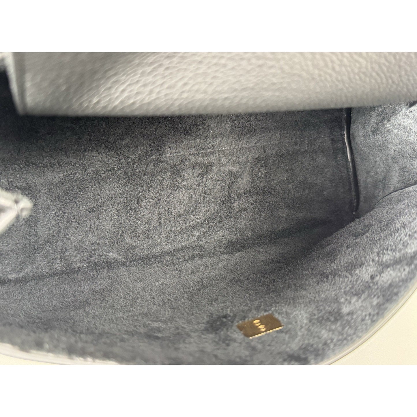 Khaite Audrey Shoulder Bag in Black Grained Leather D-9