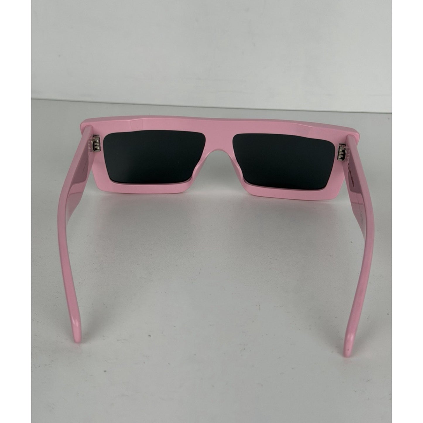 Celine Monochroms Rectangular Sunglasses in Glossy Pink Acetate Frame