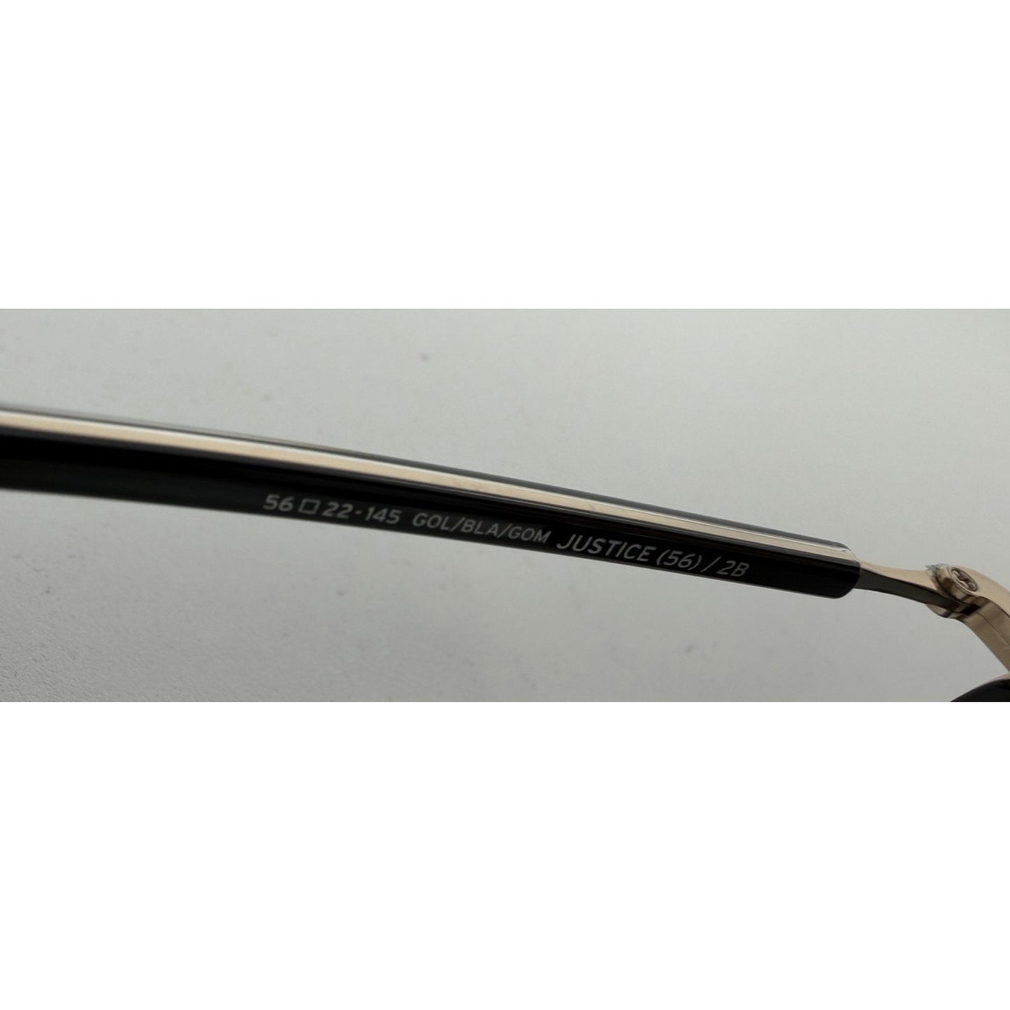 Barton Perreira Justice 56 Round Sunglasses-Frame in Black Acetate