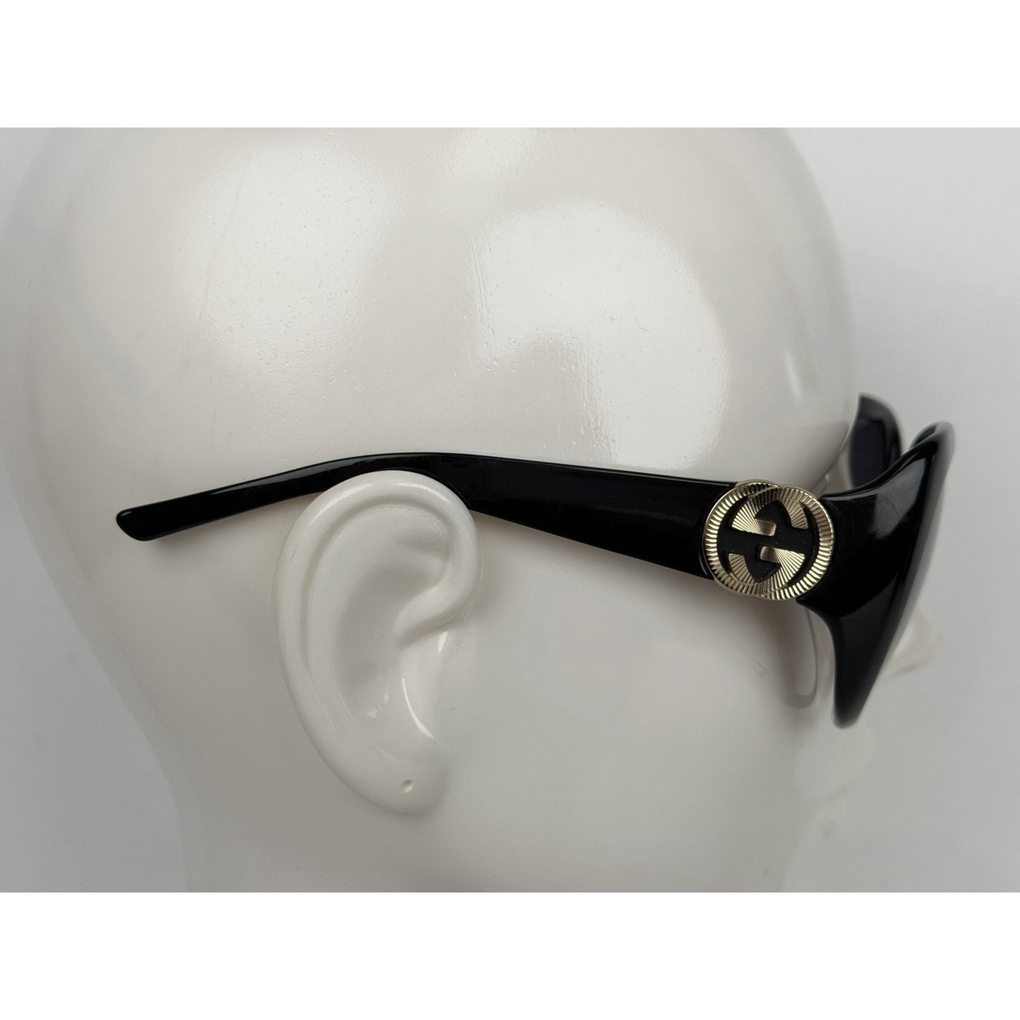 Gucci GG 3163/S Square Sunglasses in Black Glossy Acetate and Gradient Lenses