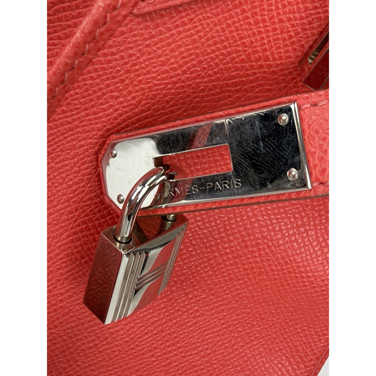 Hermes Birkin Handbag 30 in Orange Field Epsom Leather Silver Hardware 2012 C2