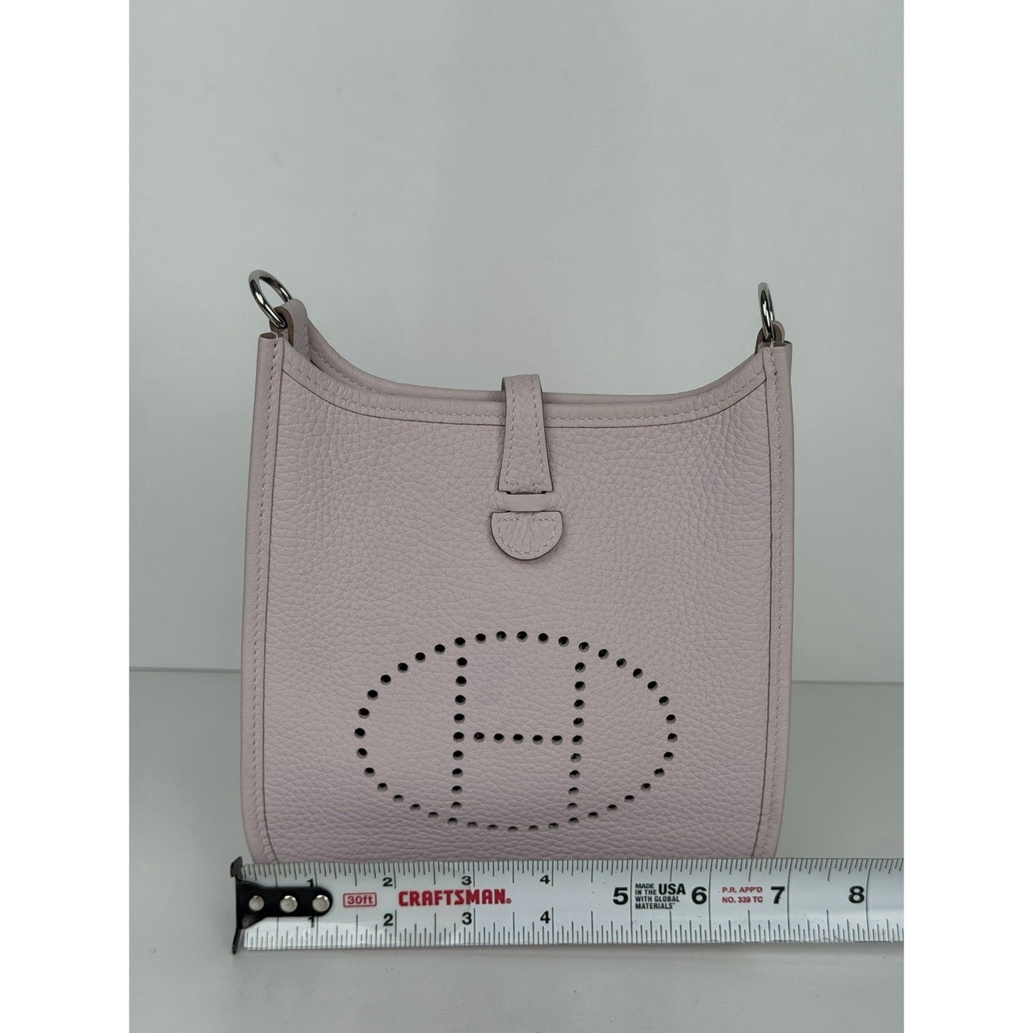 Hermes Evelyne TPM 16 Bag in Mauve Pale Clemence Leather 2024 C2