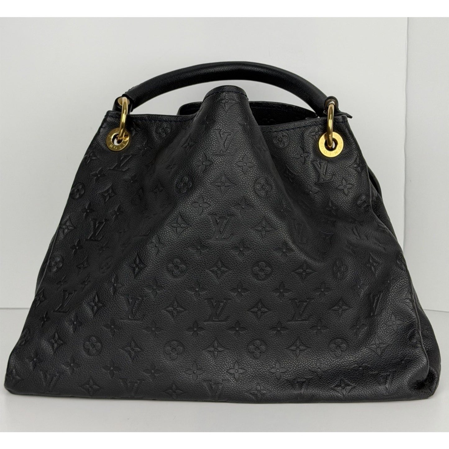 Louis Vuitton Artsy MM Handbag in Black Embossed Empreinte Leather 2012 F2