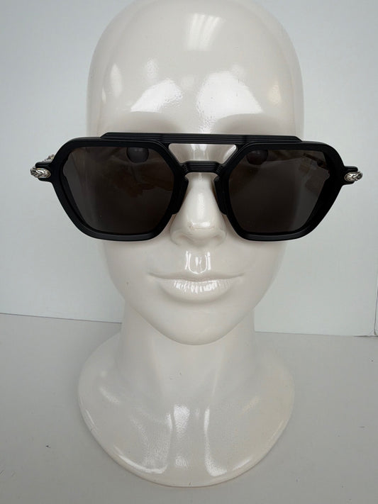 Chrome Hearts Drippy sunglasses in black with silver hardware and dark lenses