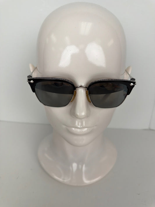 Chrome Hearts Evagilist sunglasses in black and shiny silver