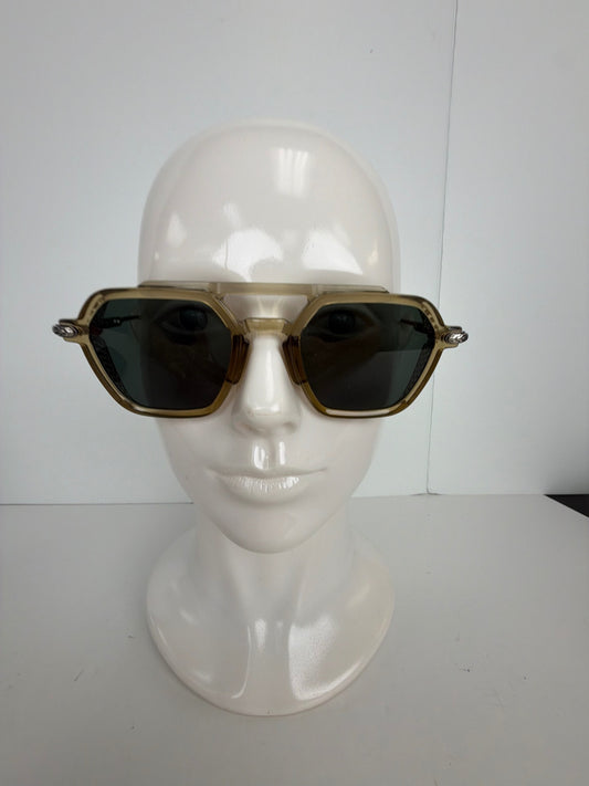 Chrome Hearts Trypoleagain sunglasses in translucent beige with dark tinted lenses