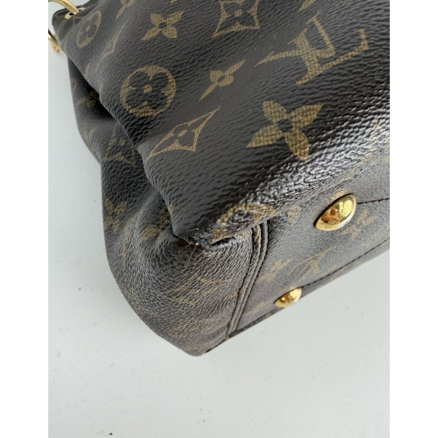 Louis Vuitton Pallas Top Handle Bag MM in LV Monogram Coated Canvas 2014 S-20