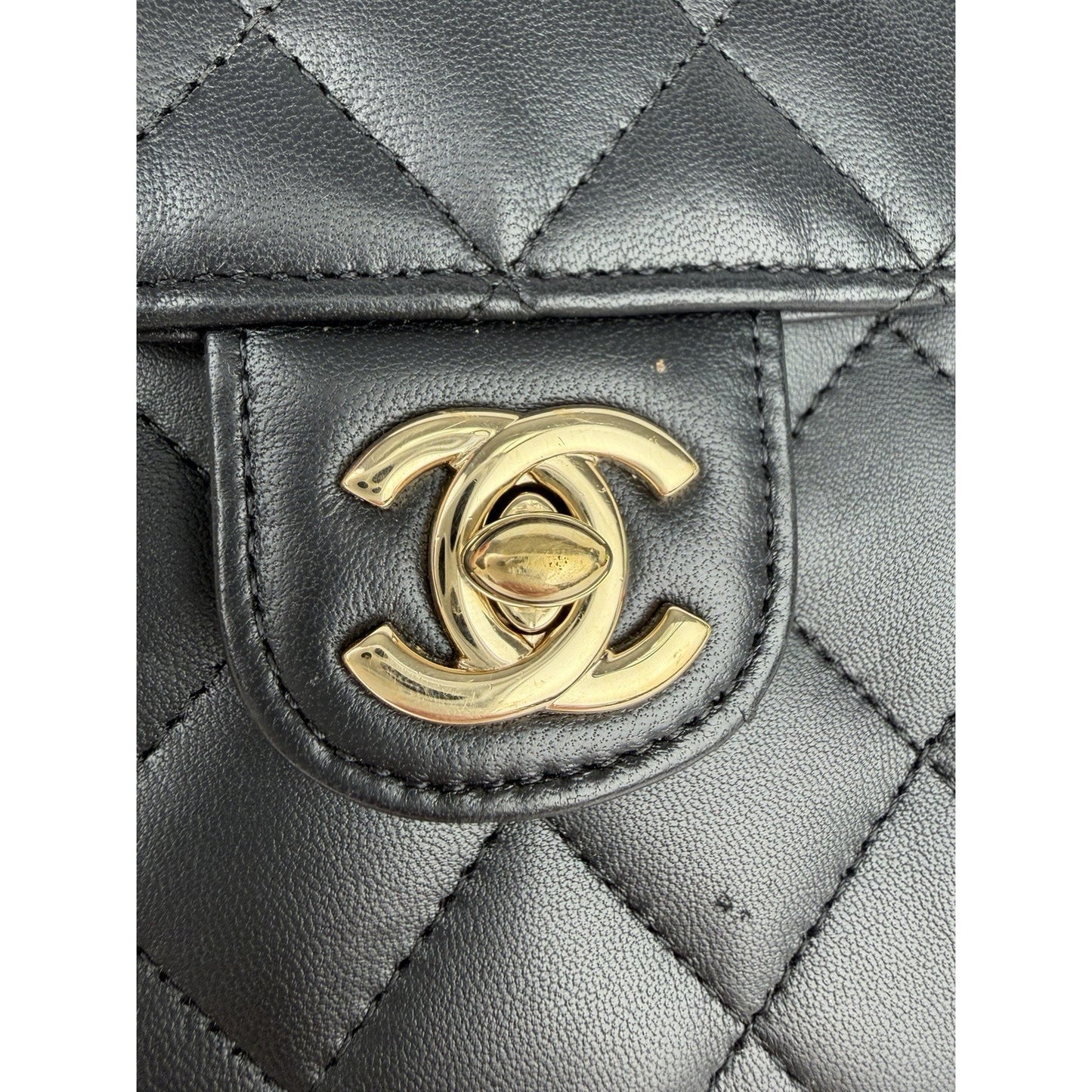 Chanel Classic Phone Holder Crossbody Bag in Black Quilted Leather 2017 C2