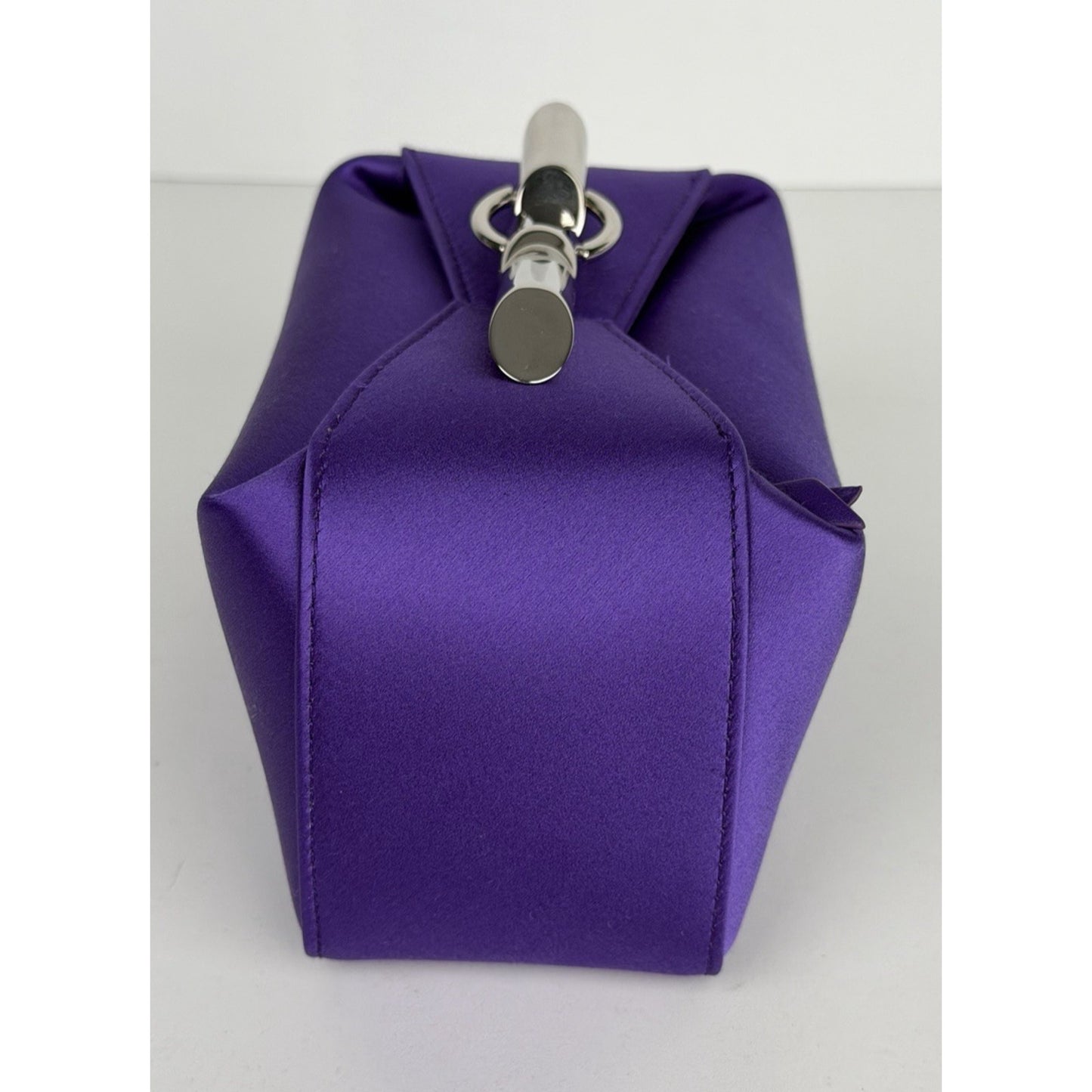 Lanvin Haute Clutch Bag Séquence Purple Satin