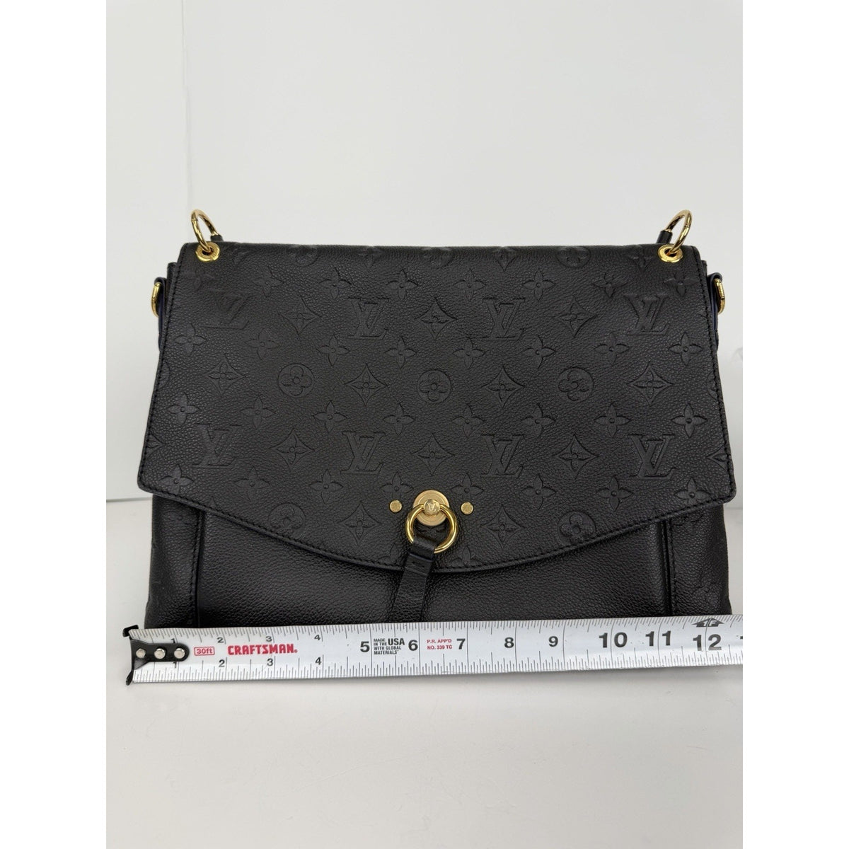 Louis Vuitton Blanche MM Top Handle Bag in Black Empreinte Leather 2018 E2